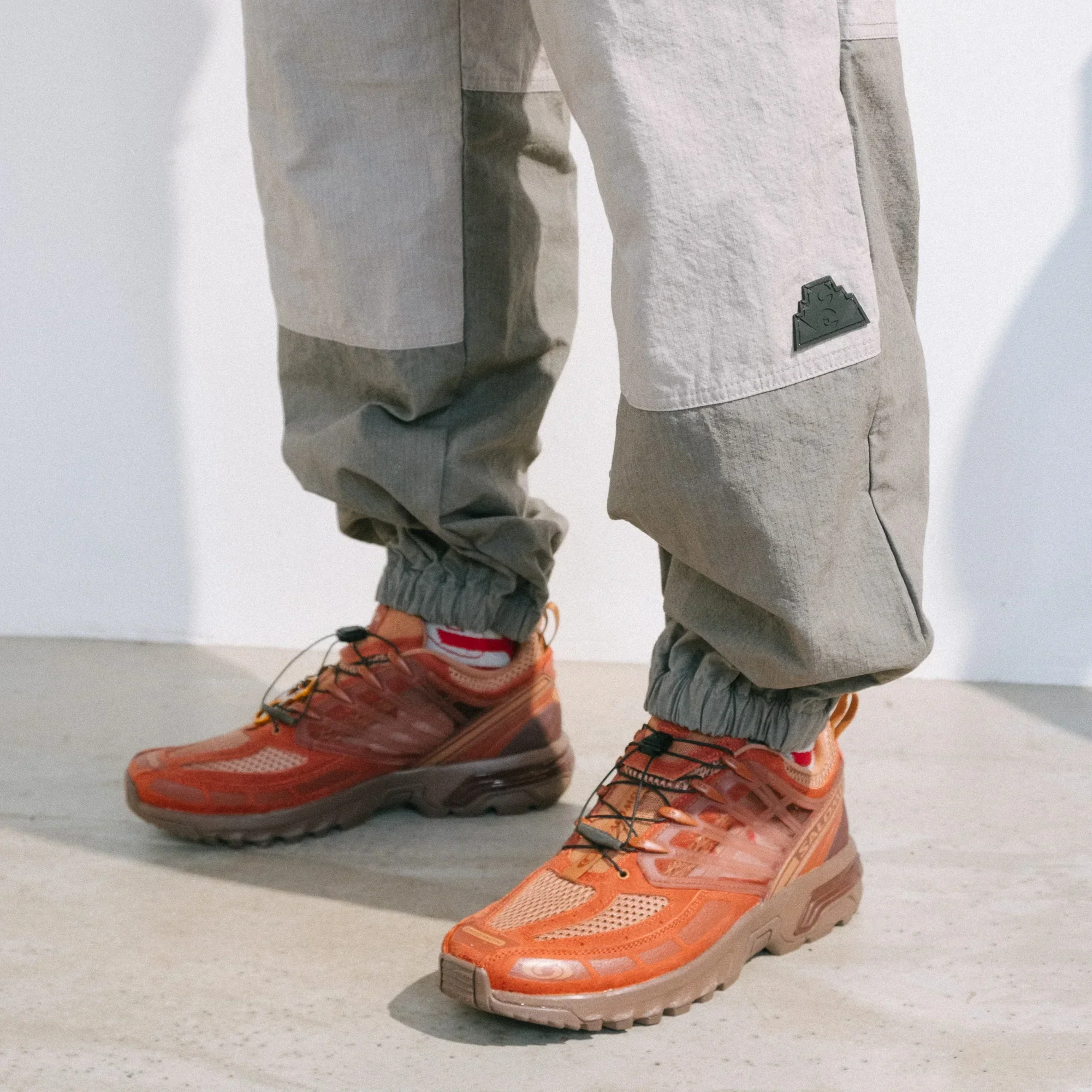 Cav Empt CN Rip Warm Up Pants - Grey - Image 9