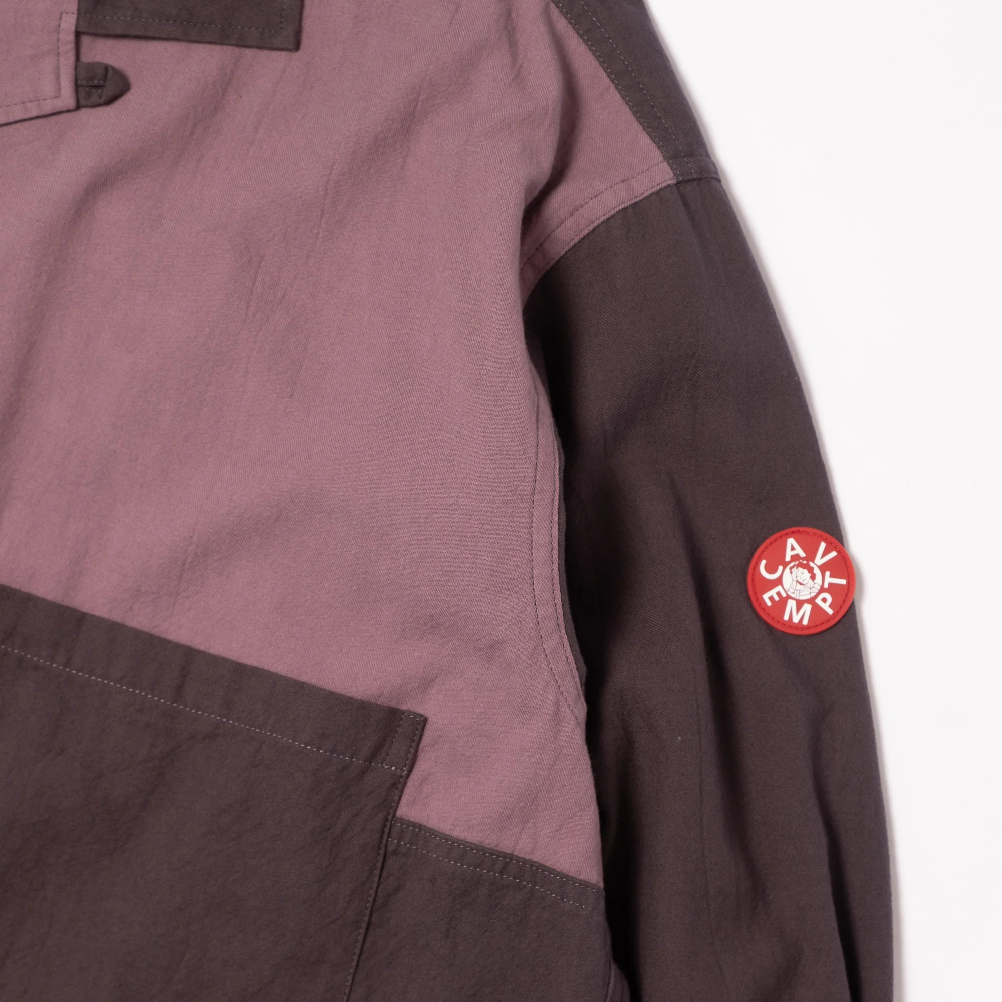 Cav Empt Coloured Cotton Twill Open Shirt - Charcoal - Image 3