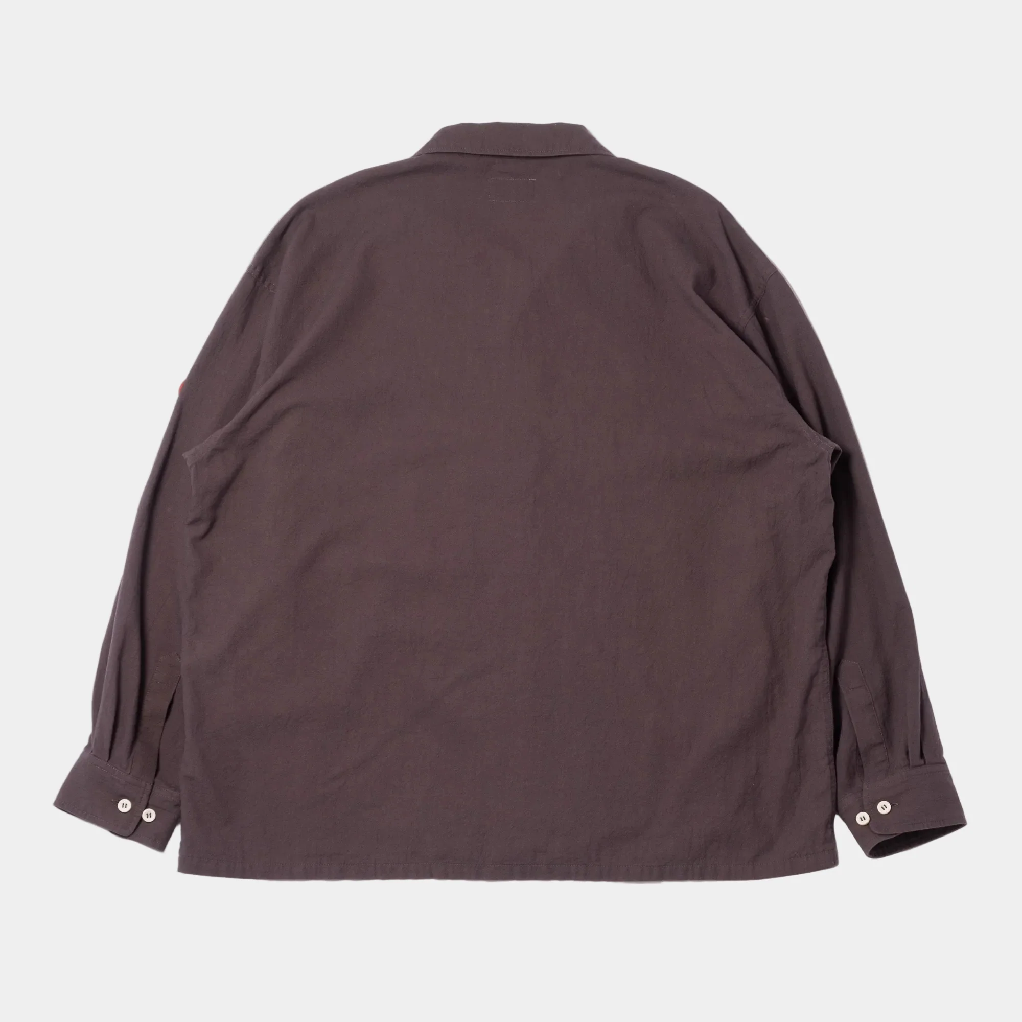 Cav Empt Coloured Cotton Twill Open Shirt - Charcoal - Image 5