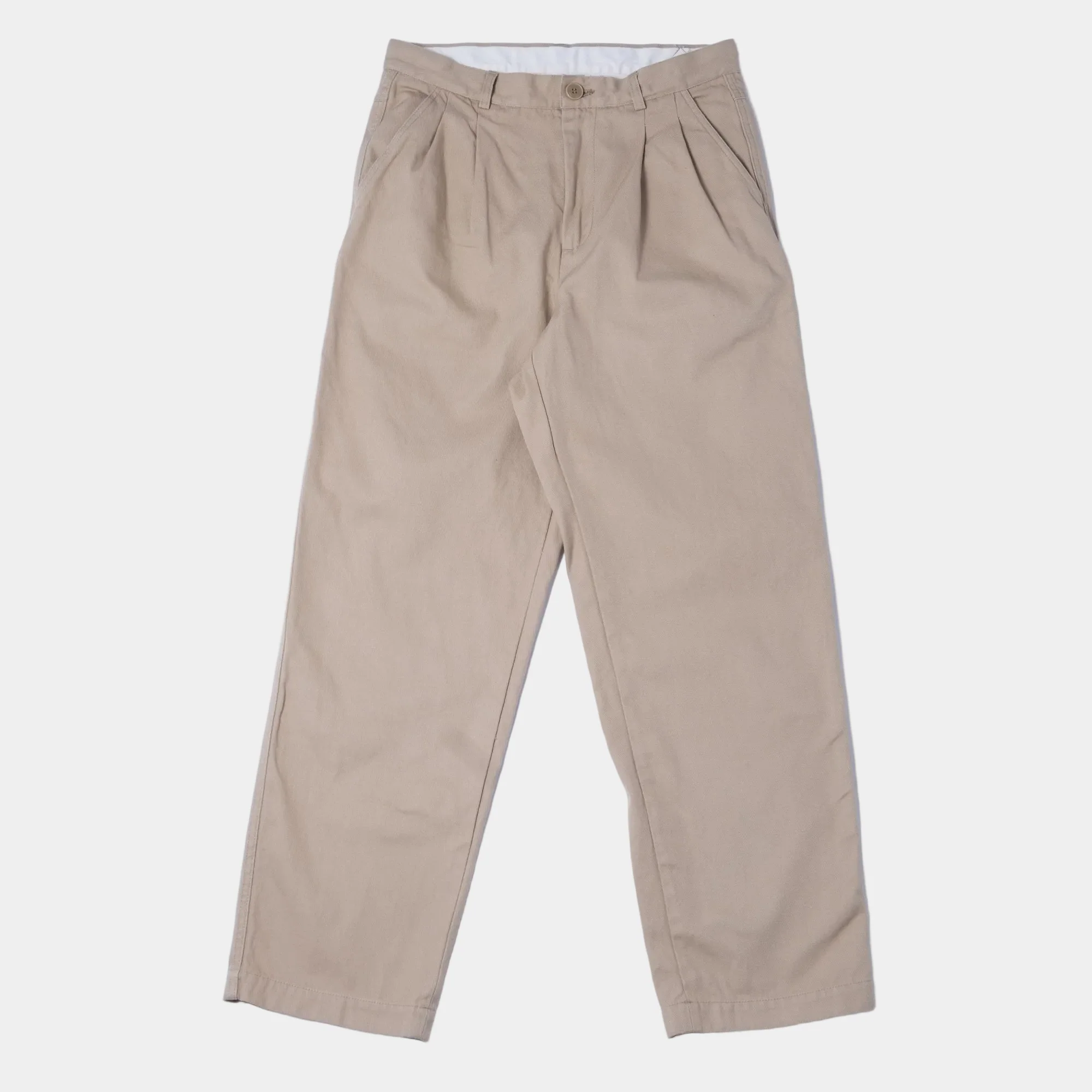 Cav Empt Cotton Casual Two Tuck Pants - Beige