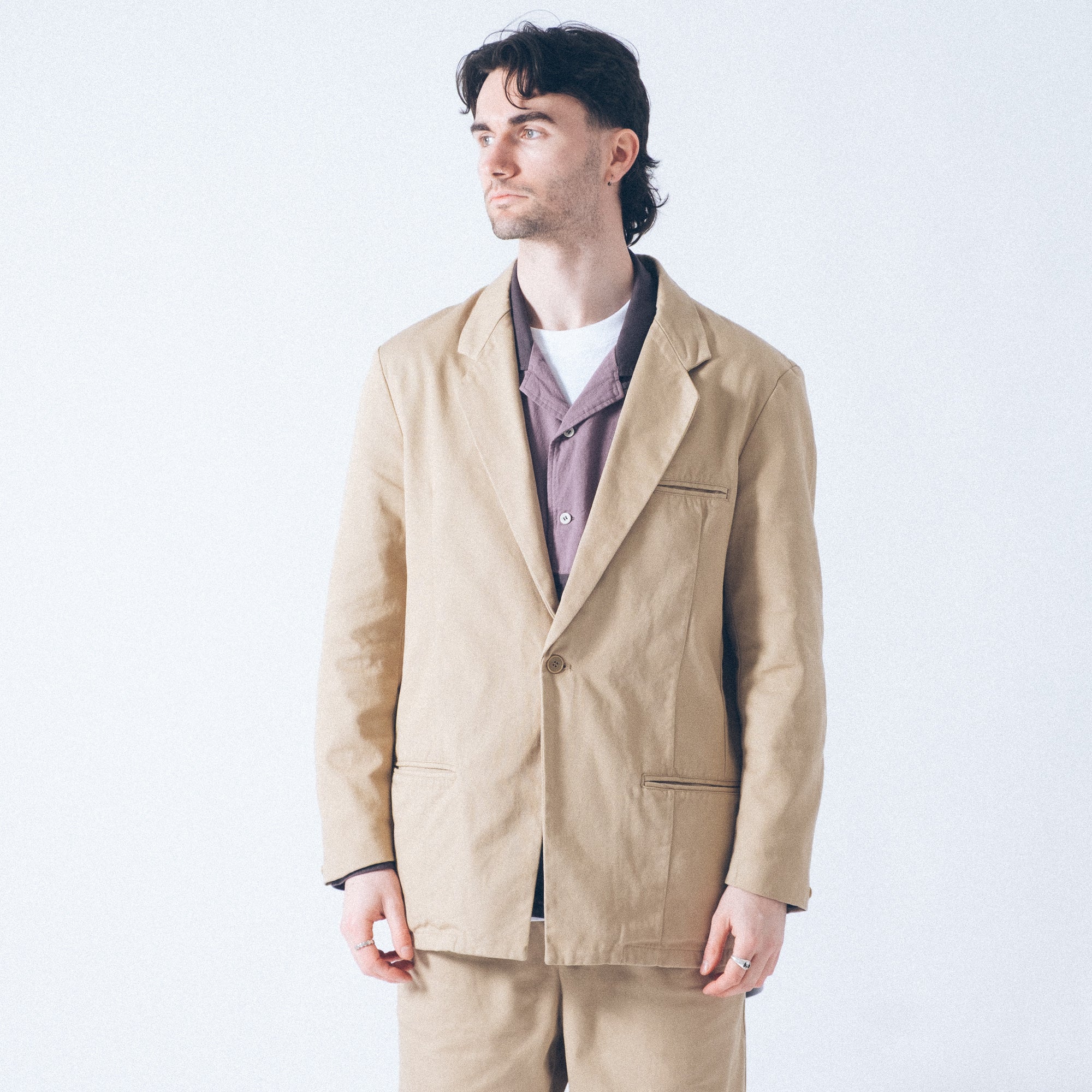 Cav Empt Cotton Lapel Jacket - Beige - Image 7