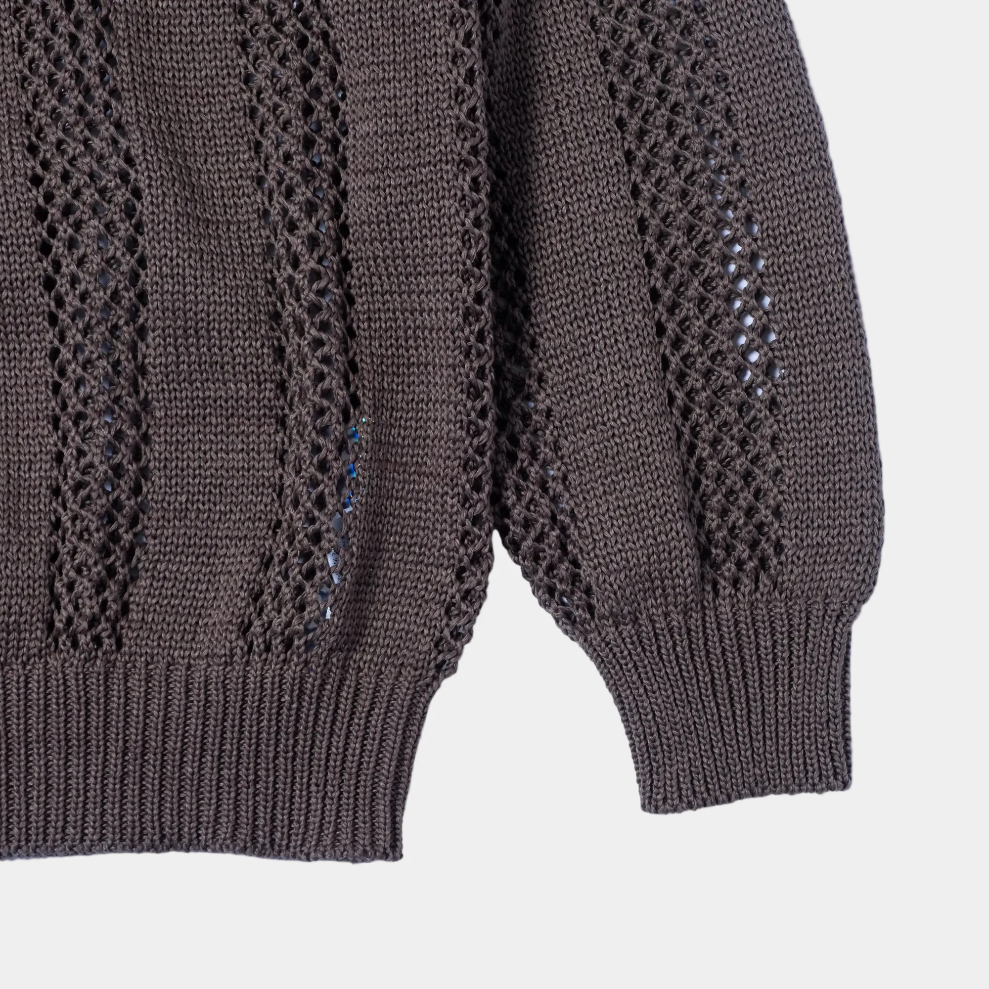 Cav Empt Cotton Wale Stripe Knit Sweater - Khaki - Image 4