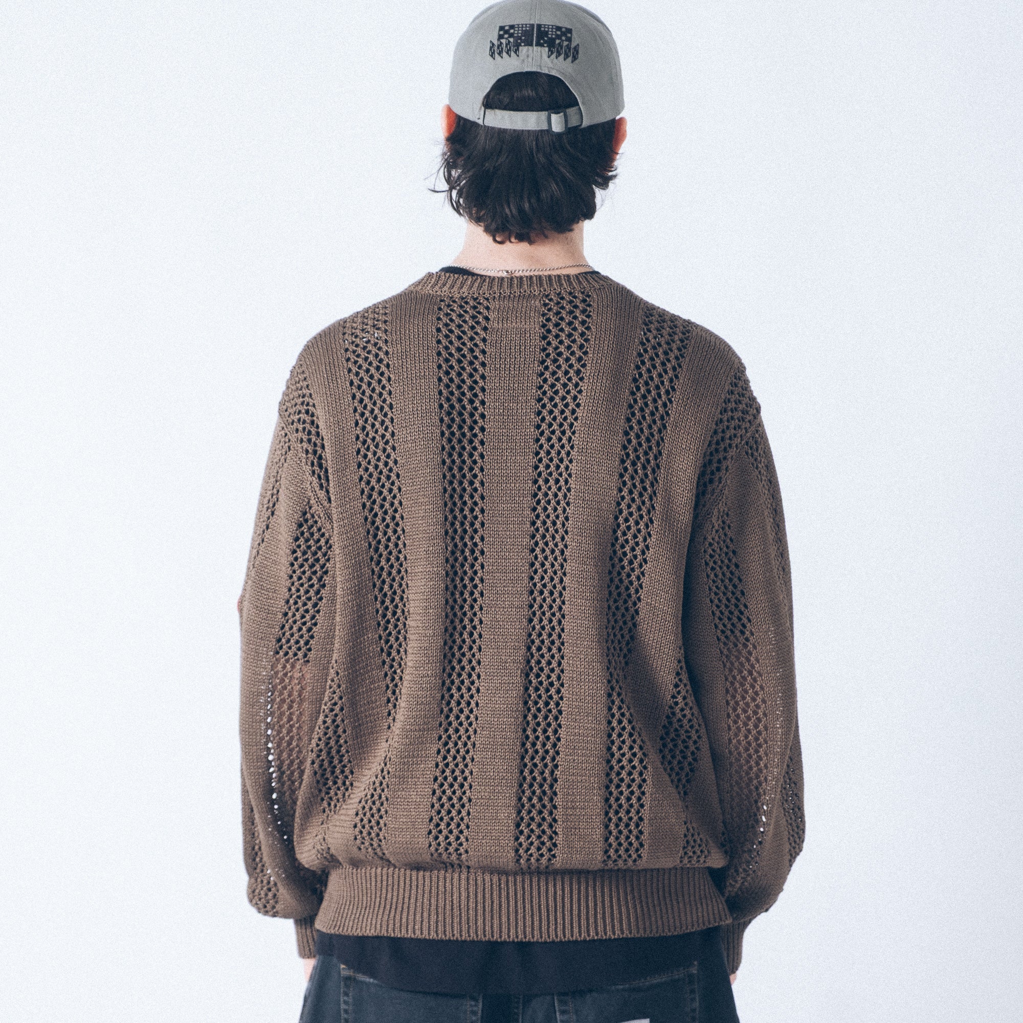 Cav Empt Cotton Wale Stripe Knit Sweater - Khaki - Image 8