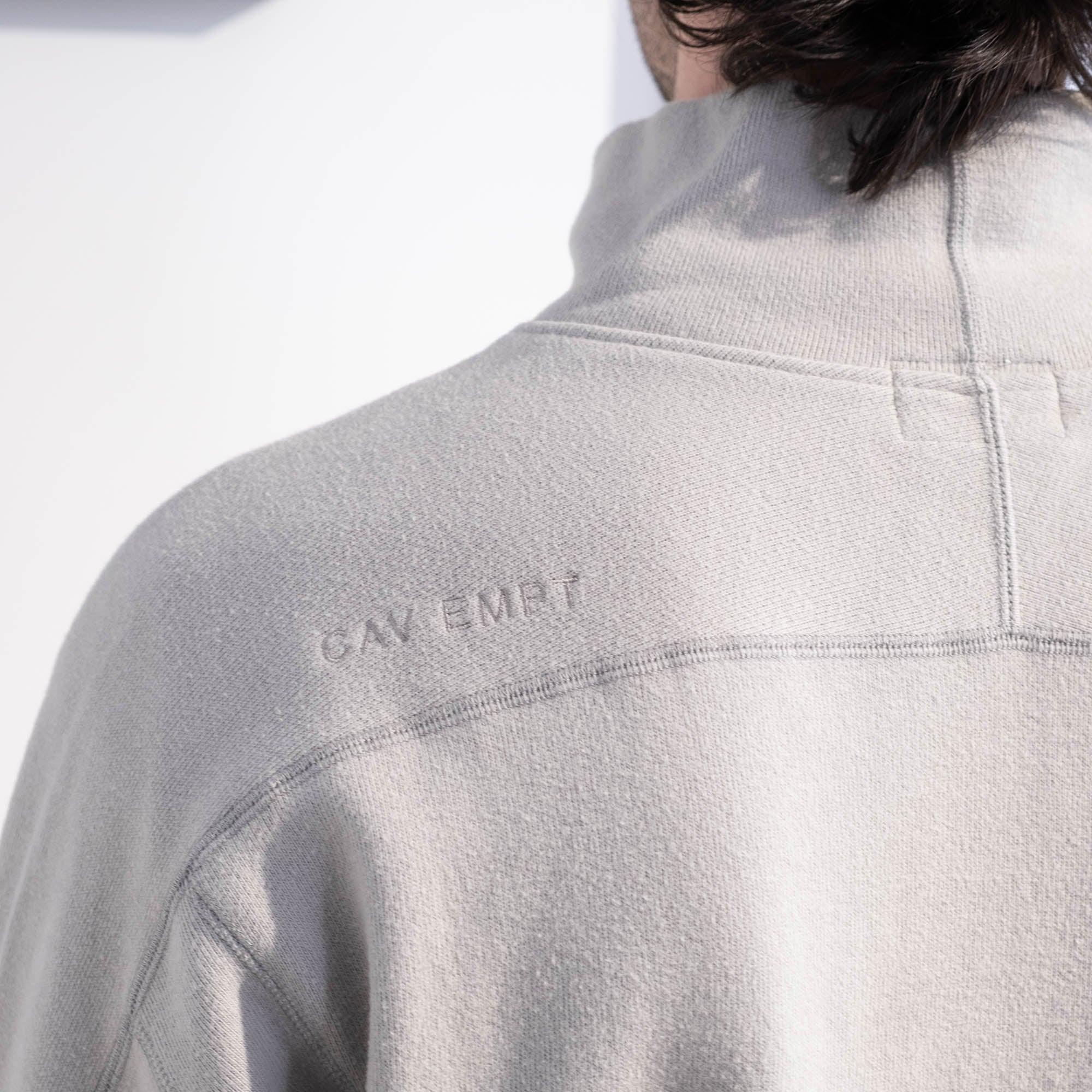 Cav Empt DBL Knit Half Zip Long Sleeve - Khaki - Image 7