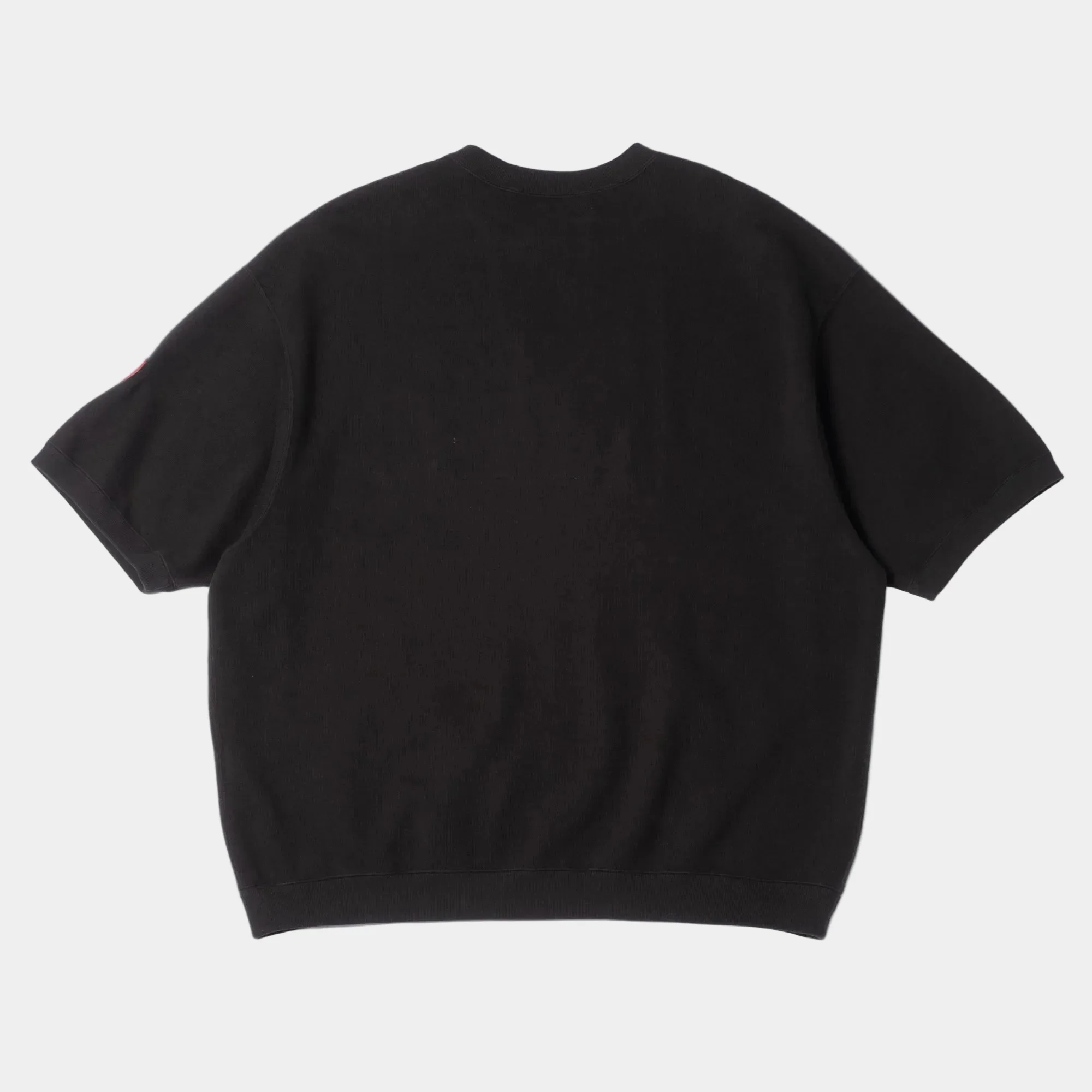 Cav Empt DBL Knit Short Sleeve Crew Neck - Black - Image 4