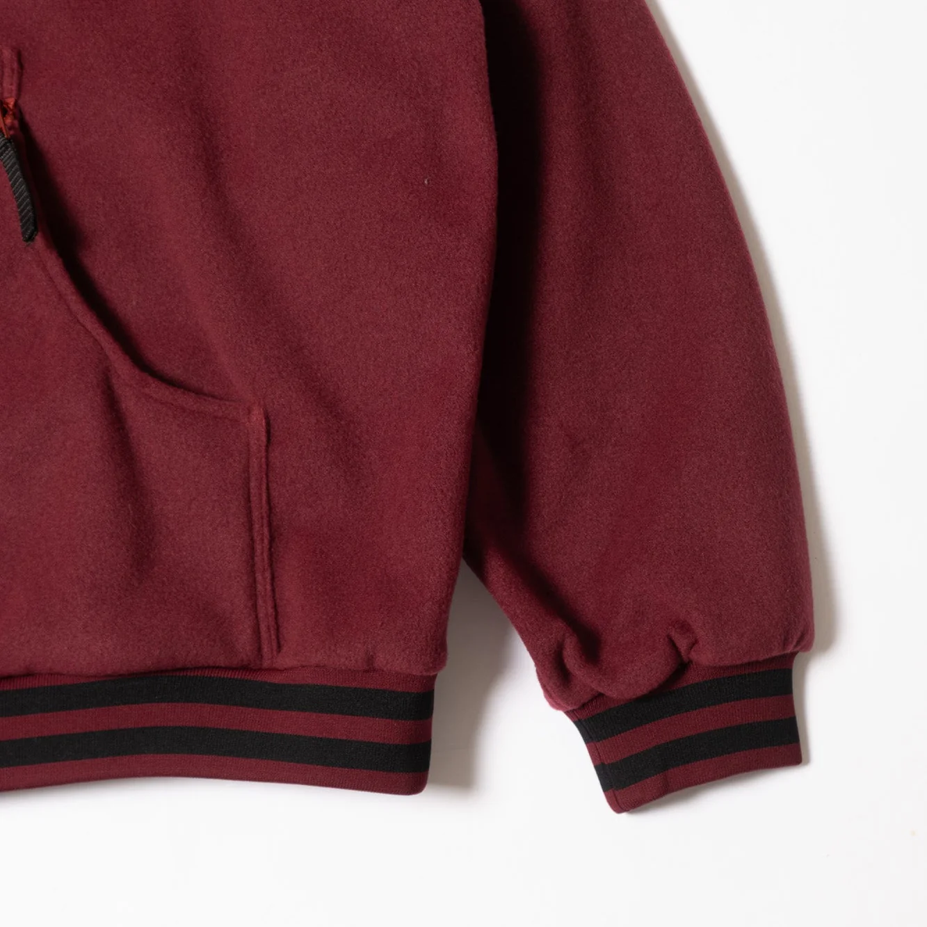 Cav Empt Fleece Half Zip Up - Burgundy - Image 5