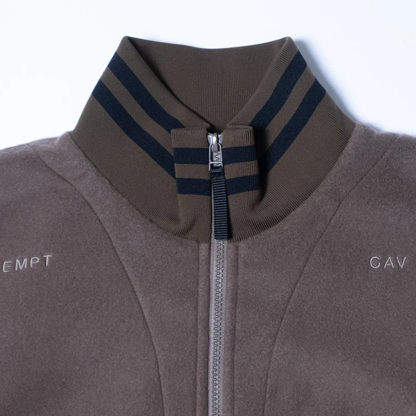 Cav Empt Fleece Half Zip Up - Khaki - Image 3