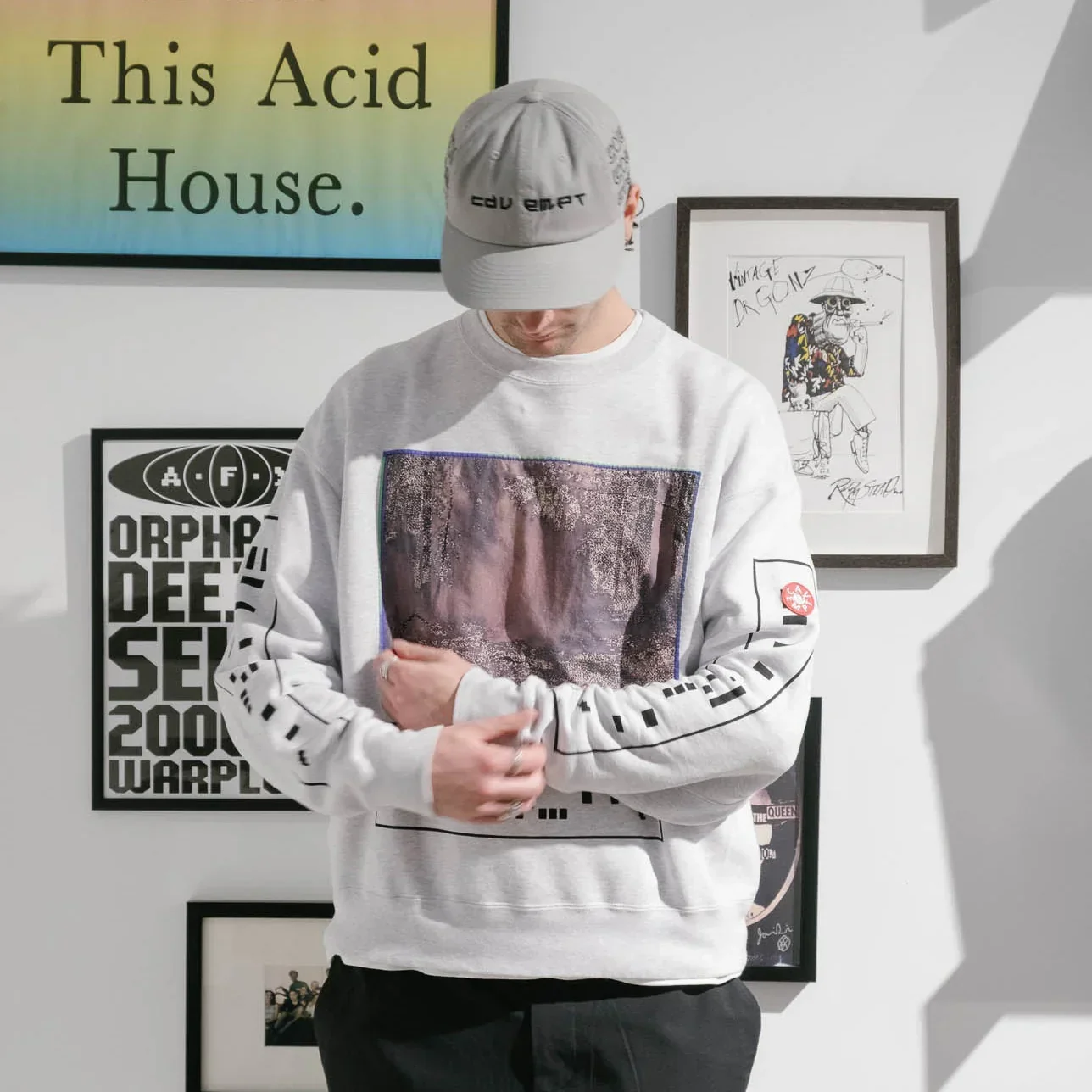 Cav Empt Gondol4w1$h Crew Neck Sweater - Grey - Image 2