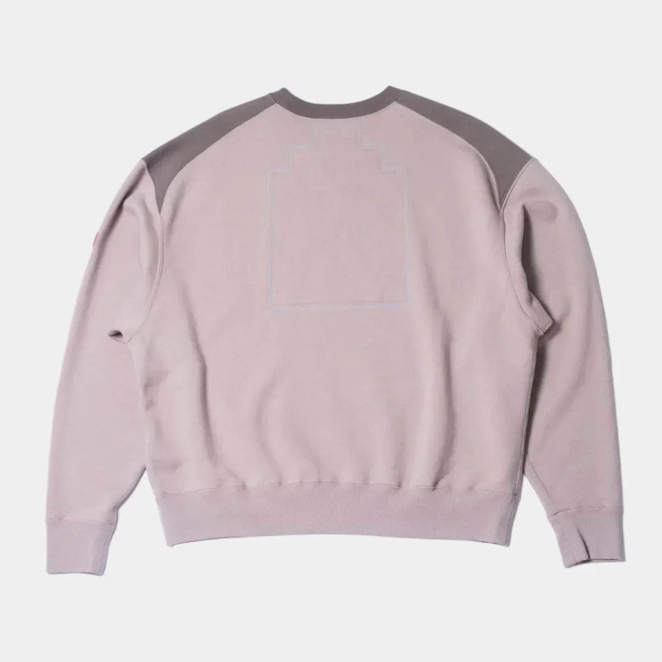 Cav Empt Half Panel Shoulder Crew Neck  - Beige - Image 5