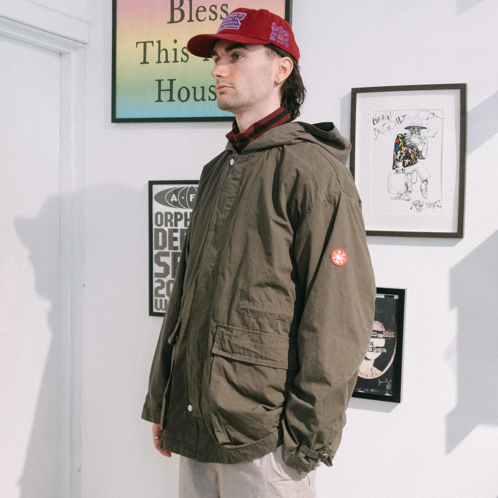 Cav Empt Hood Jacket - Charcoal - Image 12