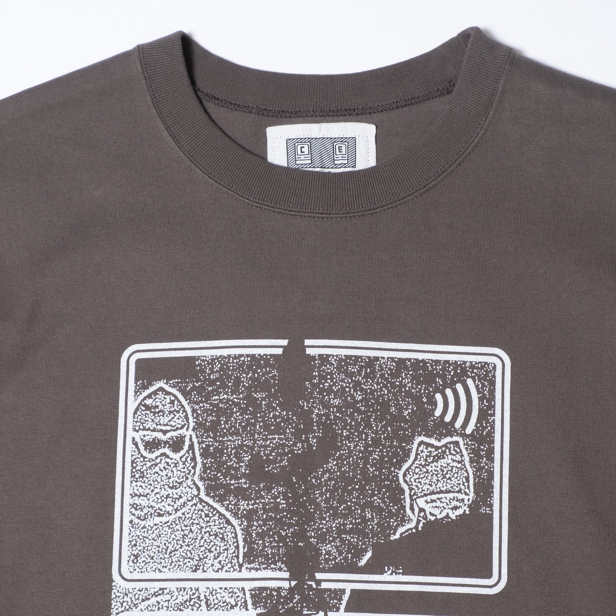 Cav Empt MD Clean Room LIGHT BIG Crew Neck Sweatshirt - Charcoal - Image 3