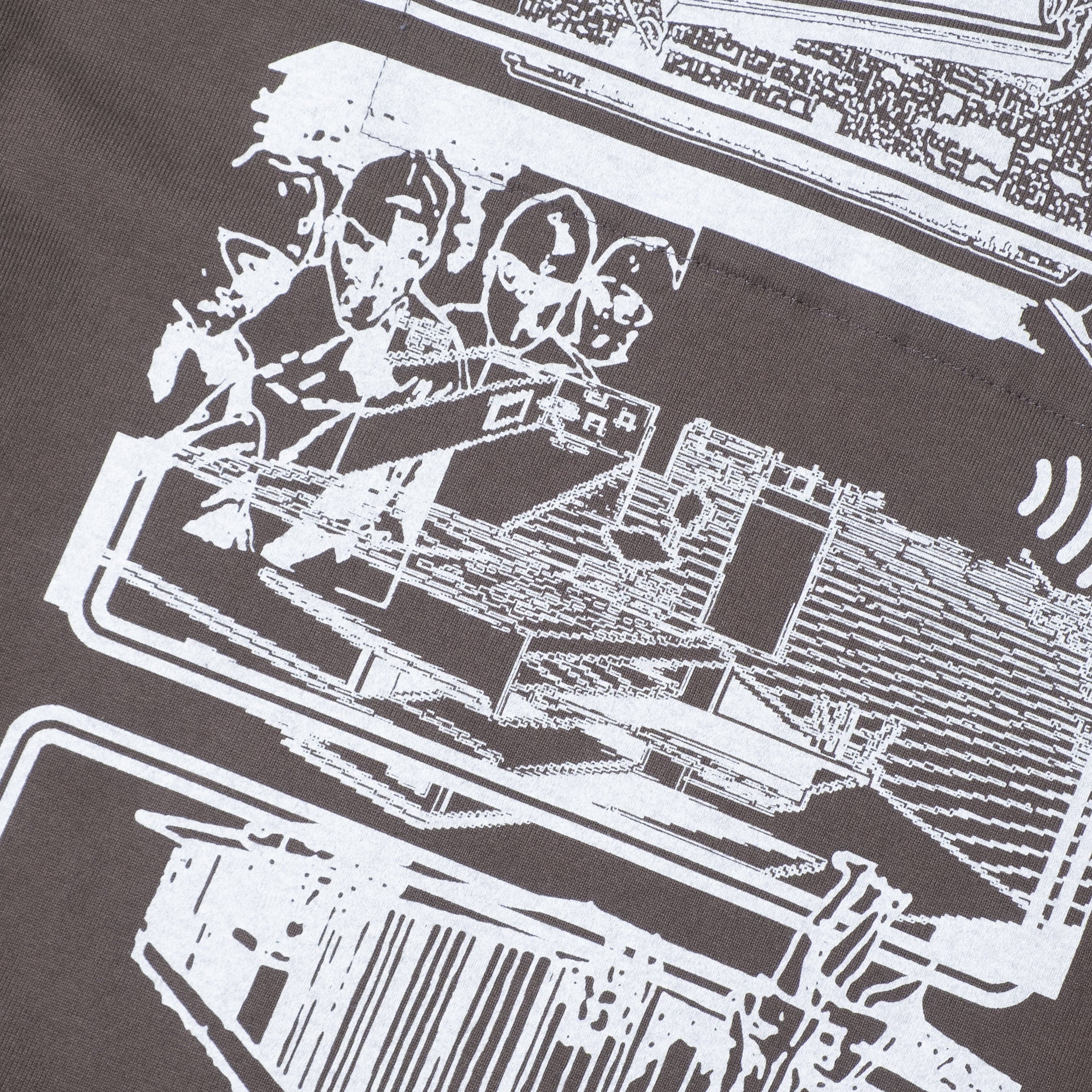 Cav Empt MD Clean Room LIGHT BIG Crew Neck Sweatshirt - Charcoal - Image 6