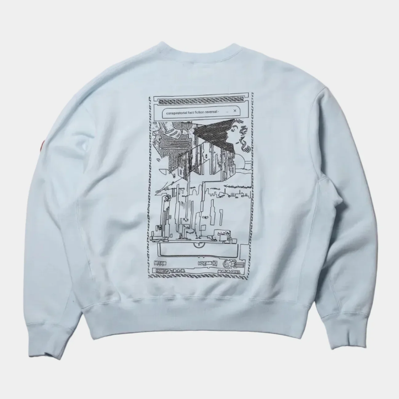 Cav Empt MD Ostension Crew Neck Sweater - Blue - Image 5