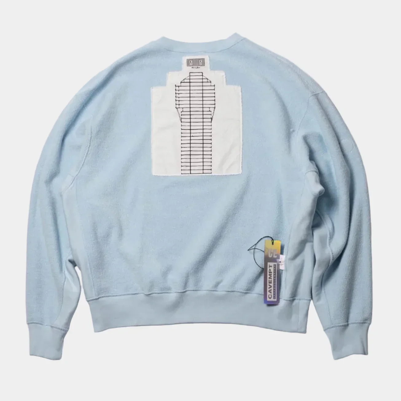Cav Empt MD Ostension Crew Neck Sweater - Blue - Image 8