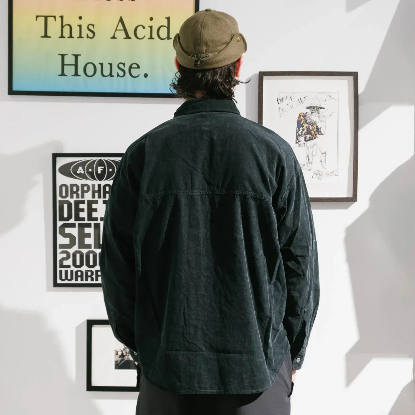 Cav Empt Overdye Cord Design Big Shirt - Charcoal - Image 5