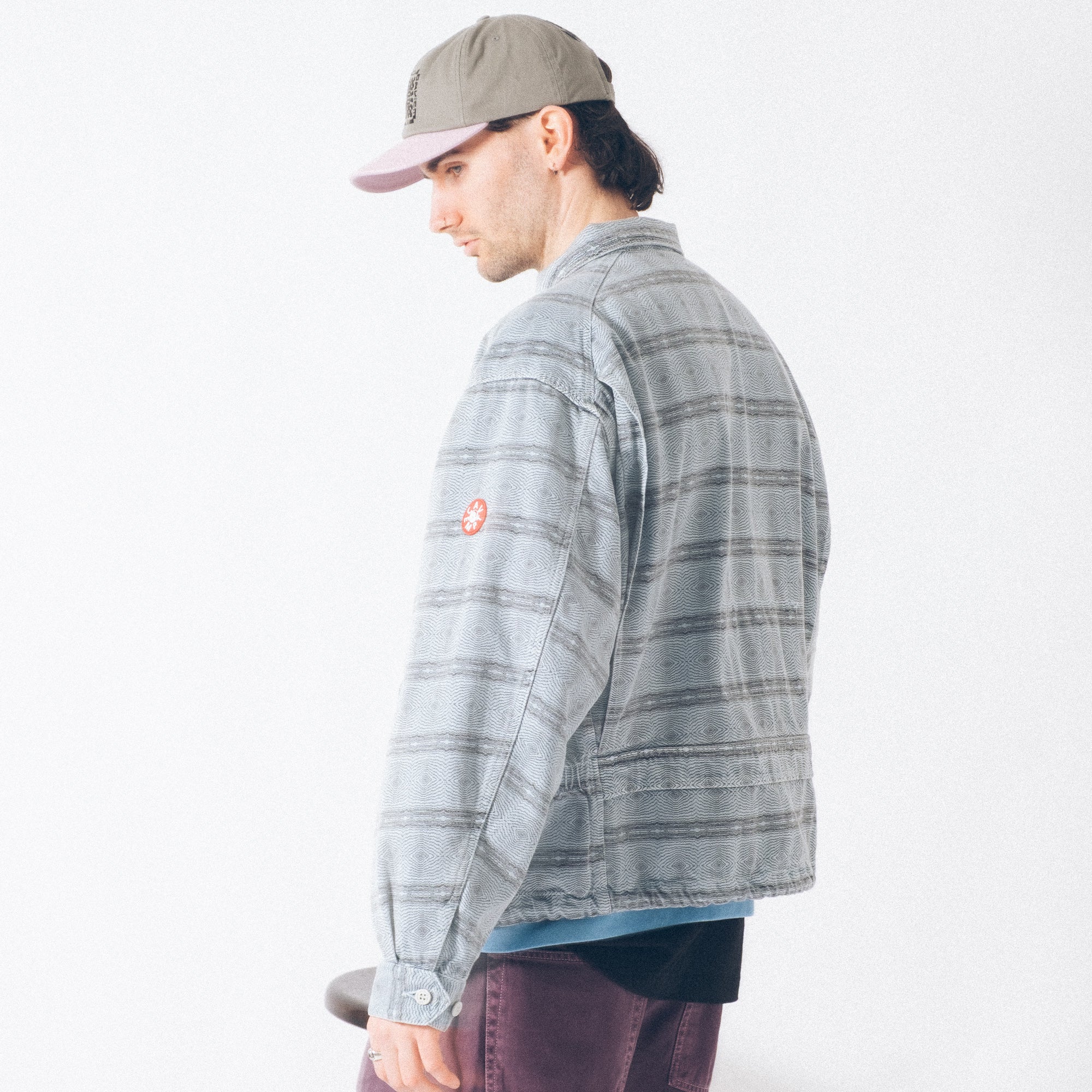 Cav Empt Overdye FK Pattern Button Jacket - Blue - Image 10