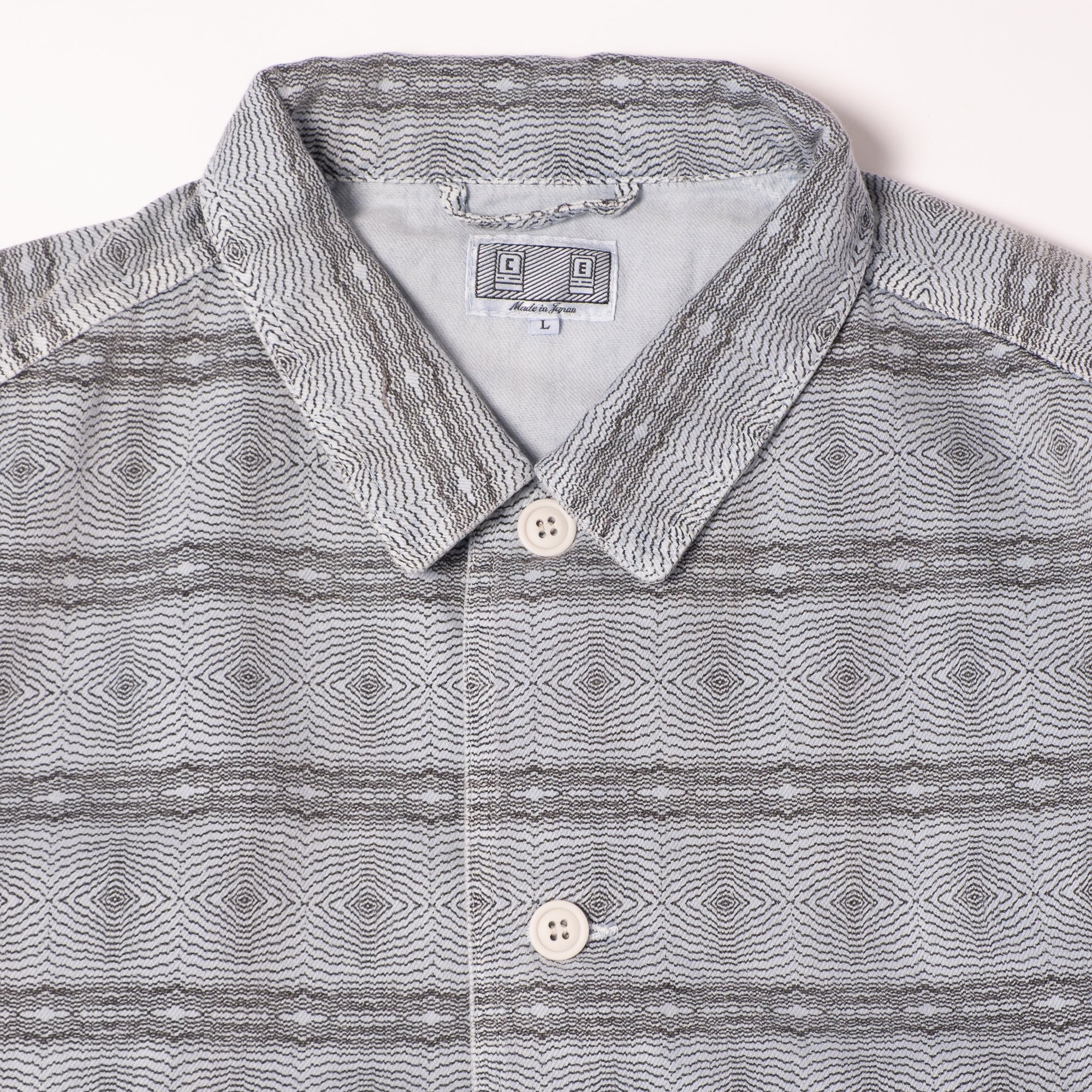 Cav Empt Overdye FK Pattern Button Jacket - Blue - Image 2