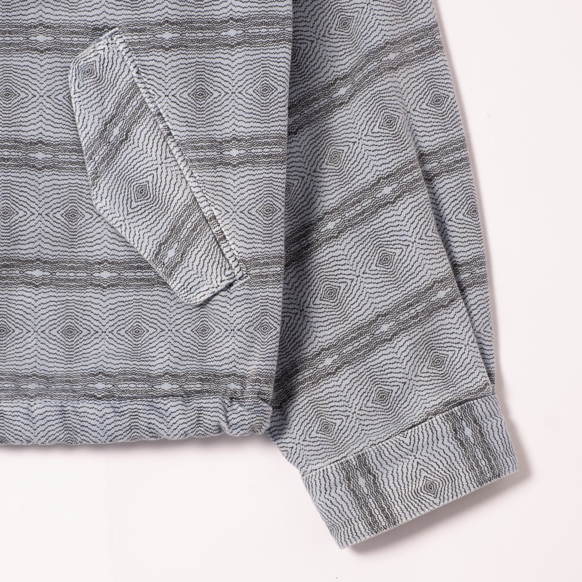 Cav Empt Overdye FK Pattern Button Jacket - Blue - Image 3
