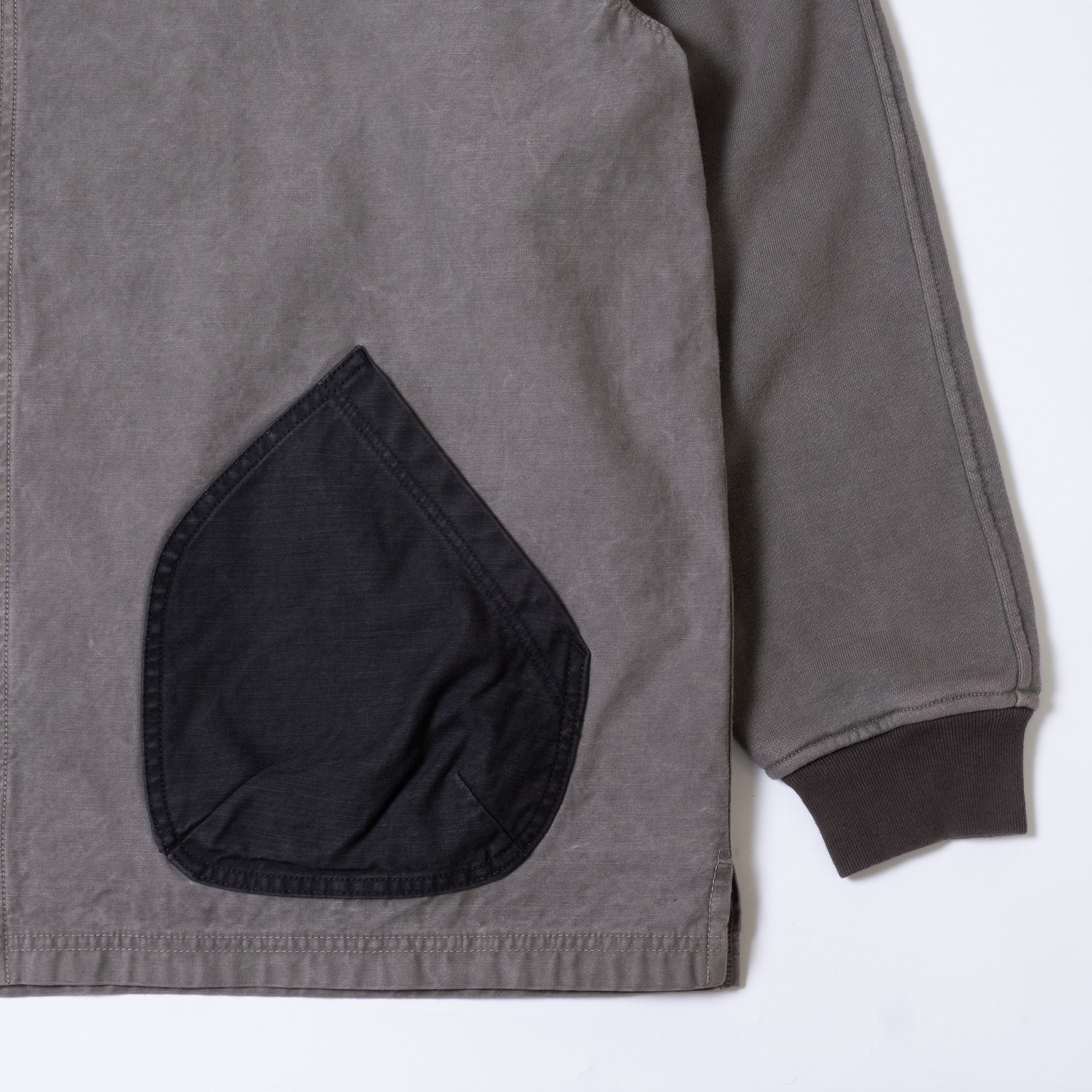 Cav Empt Overdye Jersey Sleeve Zip Jacket - Khaki - Image 4