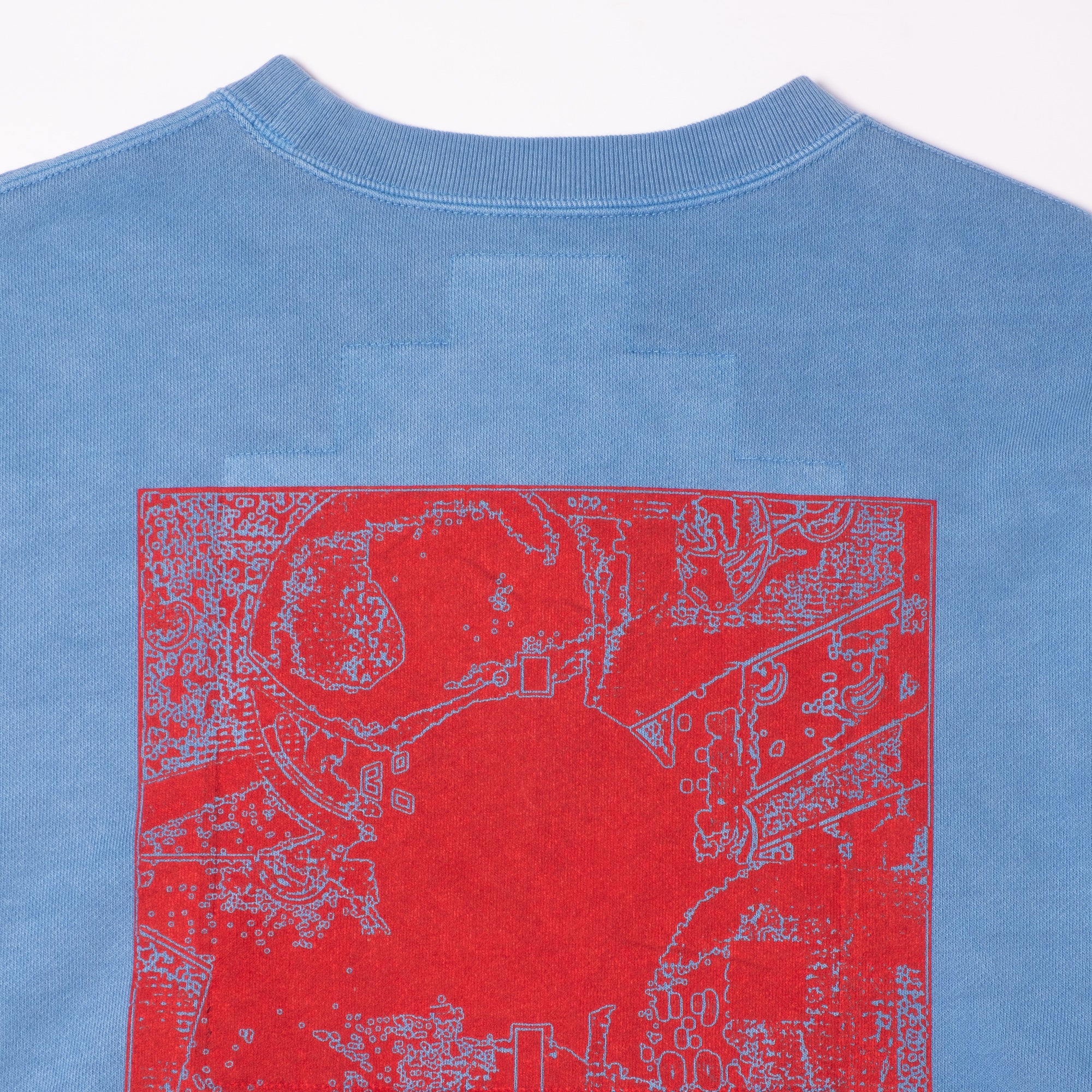 Cav Empt Overdye MD PLain Speech Crew Neck Sweater - Blue - Image 5