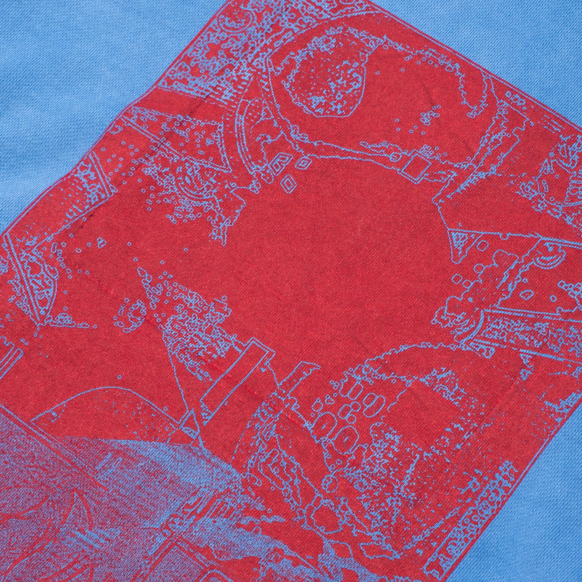 Cav Empt Overdye MD PLain Speech Crew Neck Sweater - Blue - Image 6