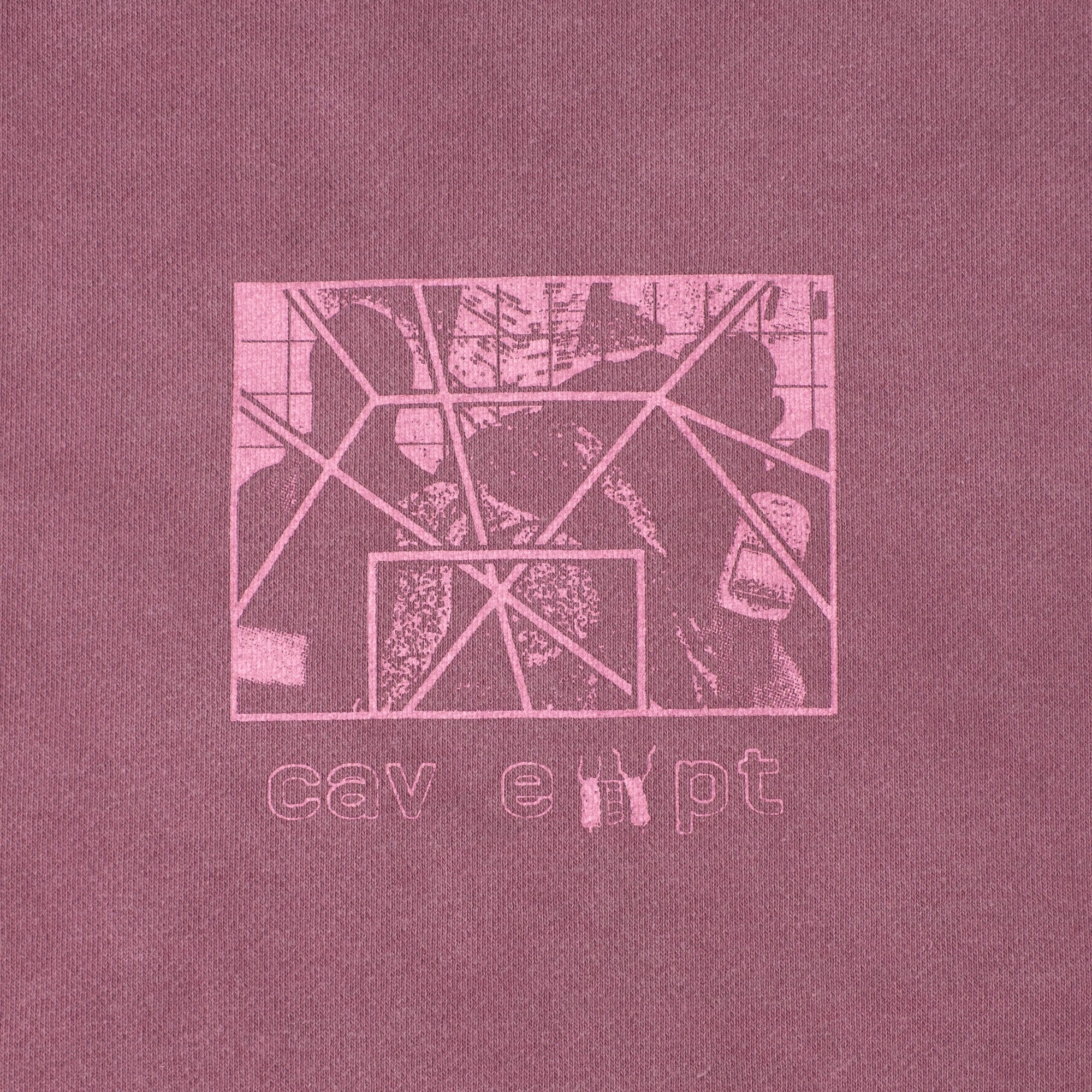 Cav Empt Overdye Paradigm Crew Neck Sweater - Burgundy - Image 5
