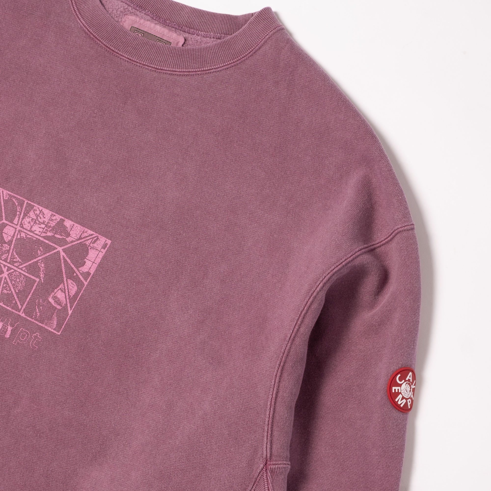 Cav Empt Overdye Paradigm Crew Neck Sweater - Burgundy - Image 6