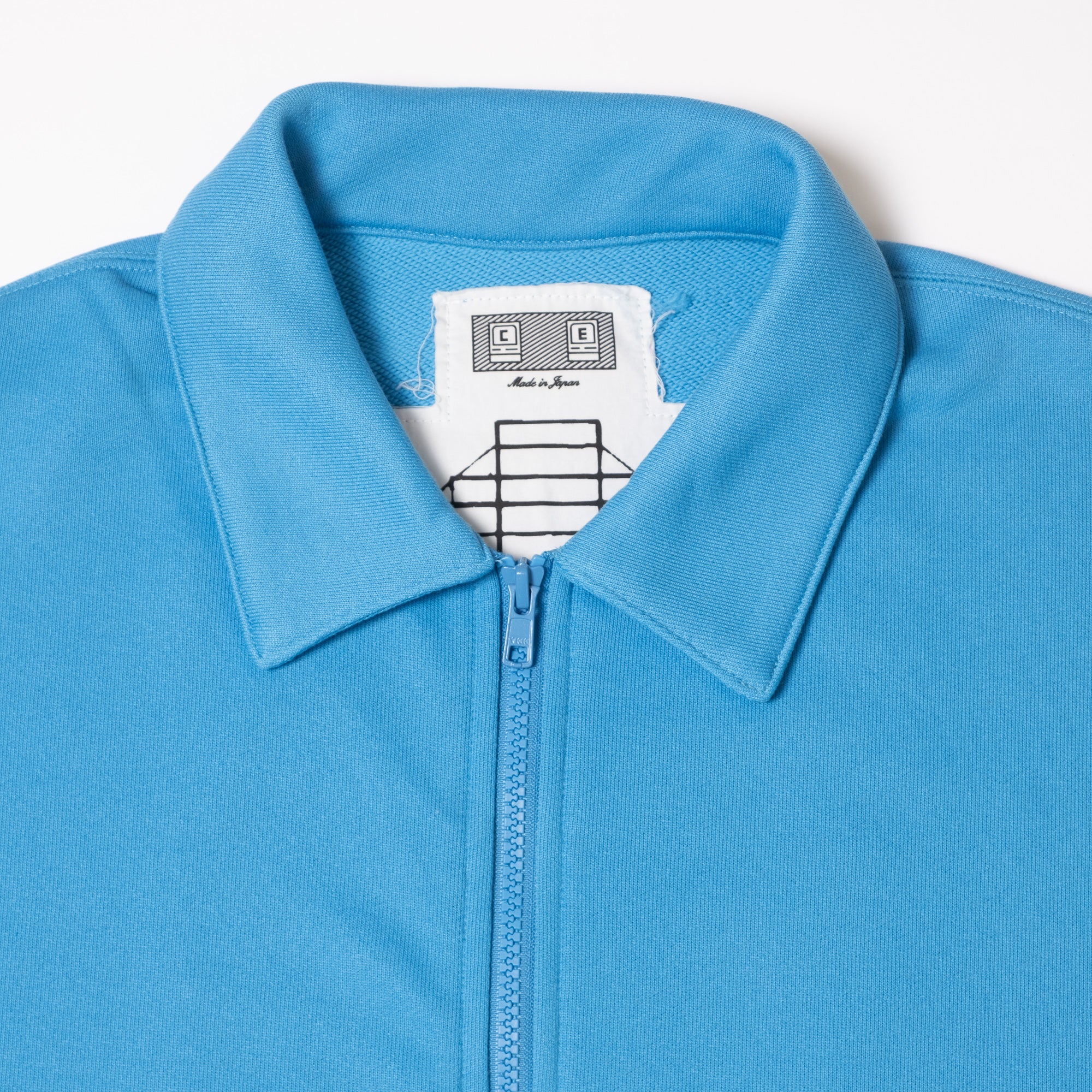 Cav Empt PE Jersey Collared Zip Up - Blue - Image 3