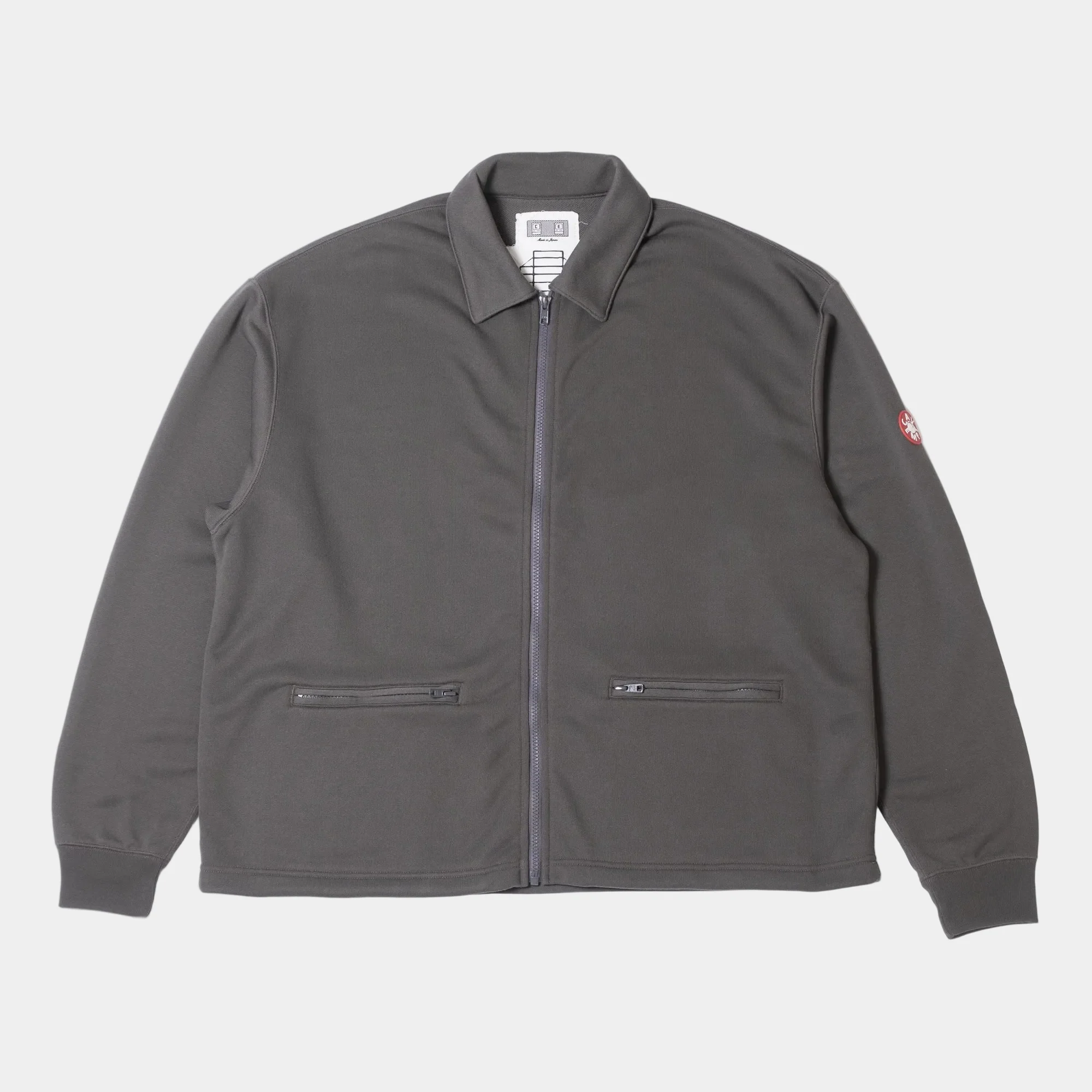 Cav Empt PE Jersey Collared Zip Up - Charcoal
