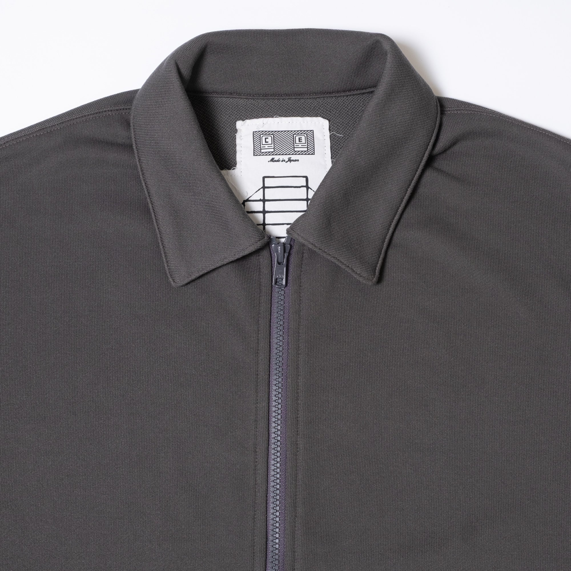 Cav Empt PE Jersey Collared Zip Up - Charcoal - Image 3