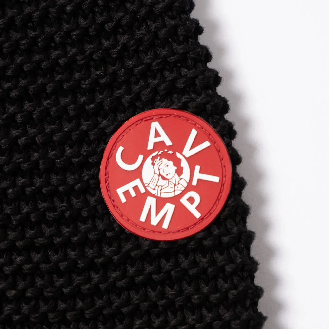 Cav Empt Raglan Cotton Knit Sweater - Black - Image 5