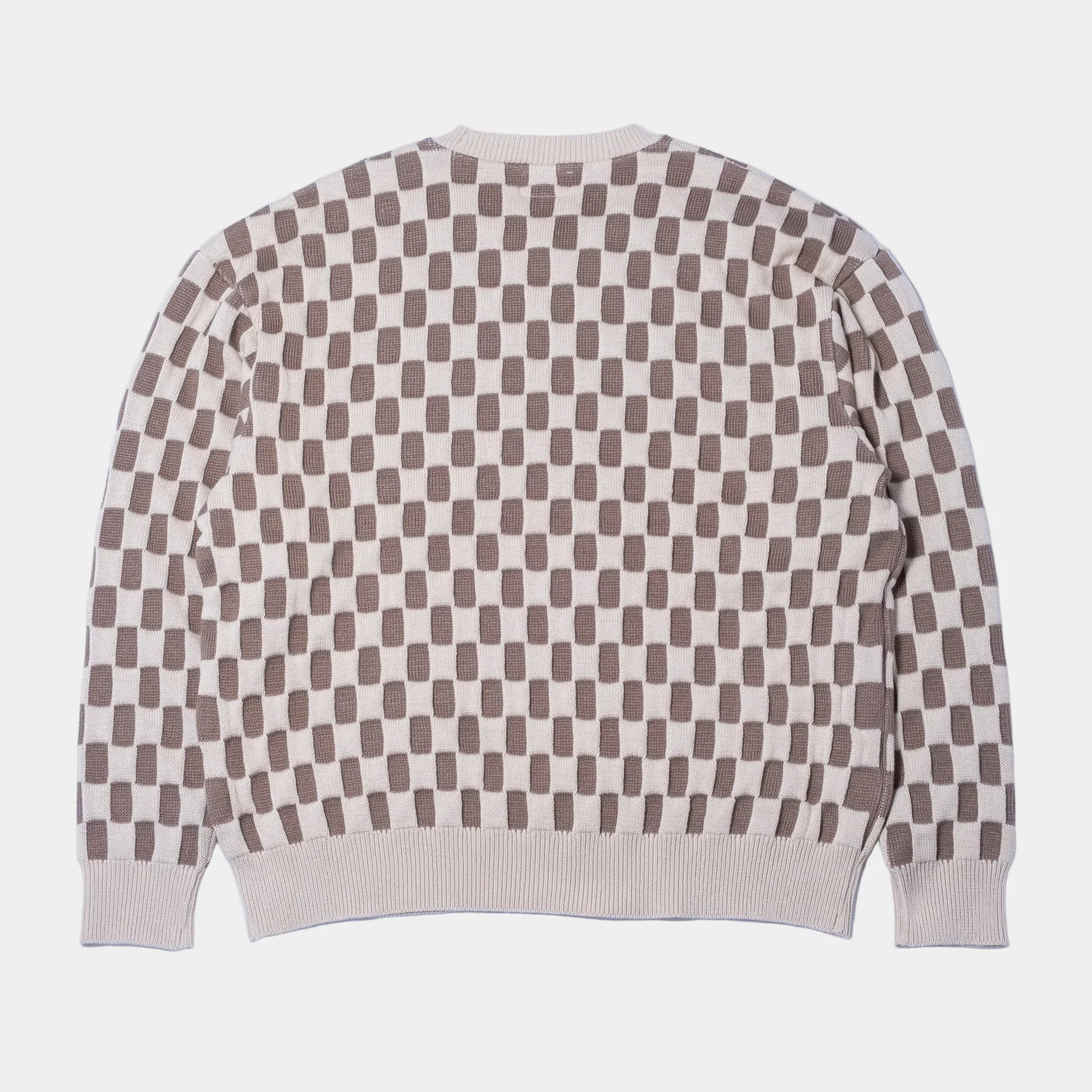 Cav Empt Rectangular Knit Sweater - Beige - Image 7