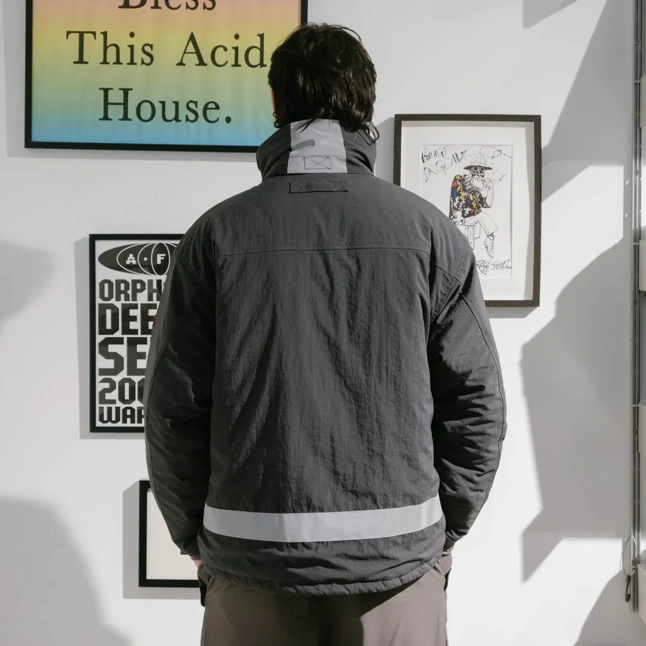Cav Empt Reflect Tape Watch Jacket - Charcoal - Image 7
