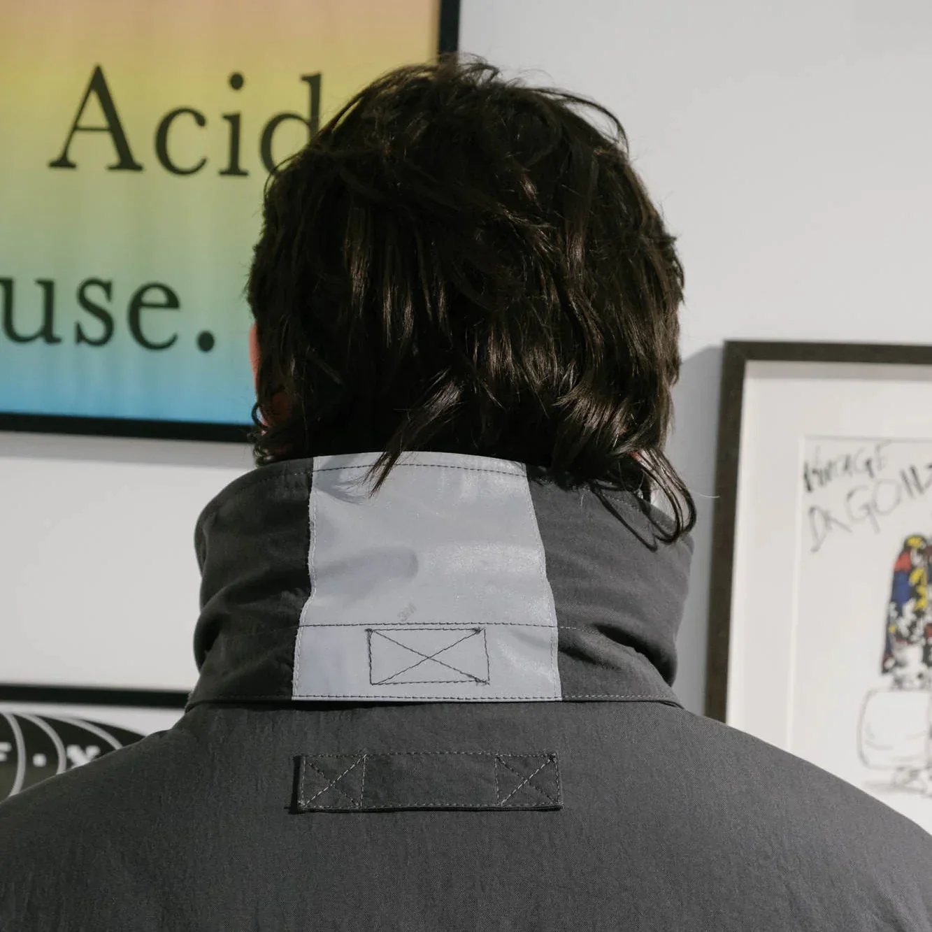 Cav Empt Reflect Tape Watch Jacket - Charcoal - Image 8