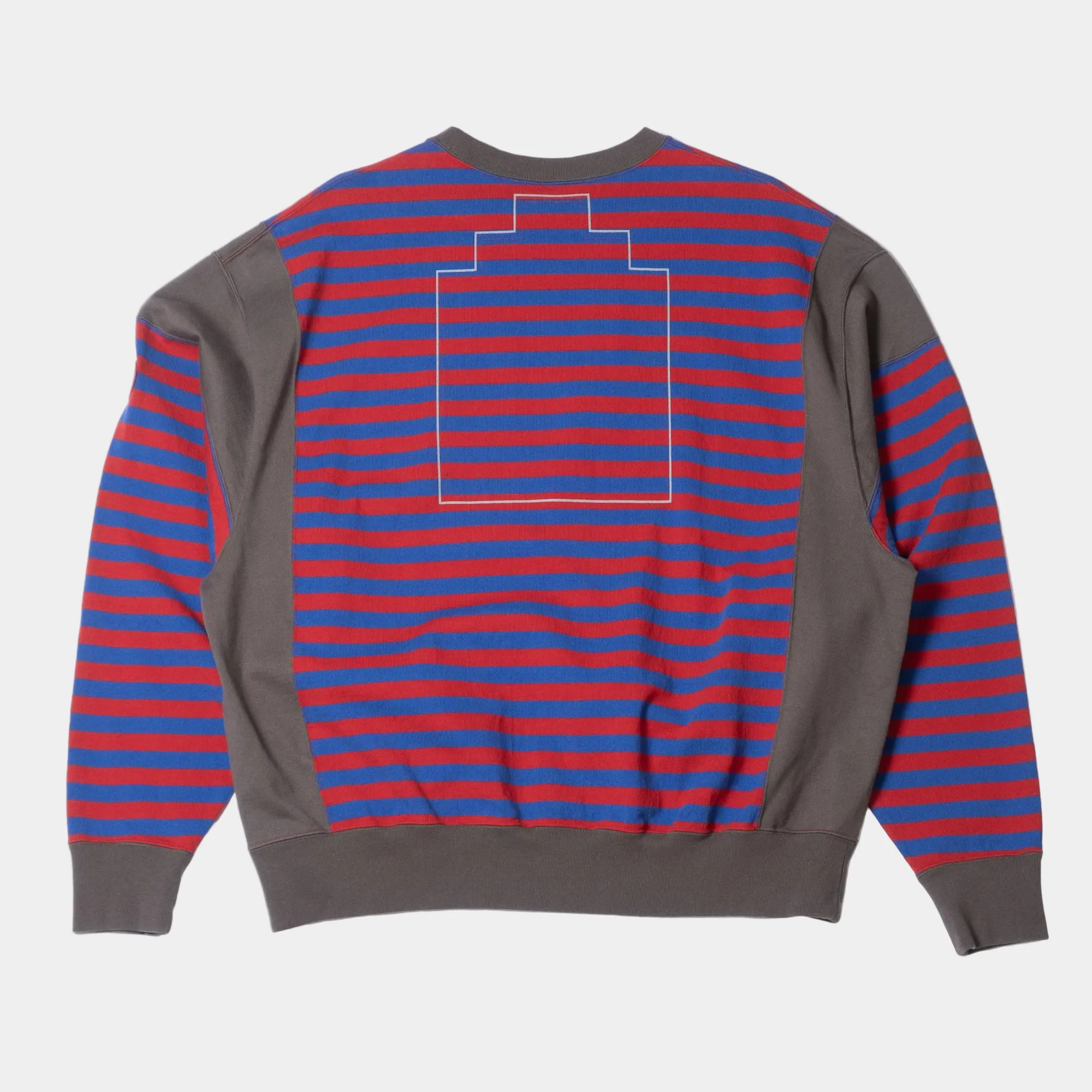 Cav Empt Side Colour Stripe Light Crew Neck Sweatshirt - Red - Image 2