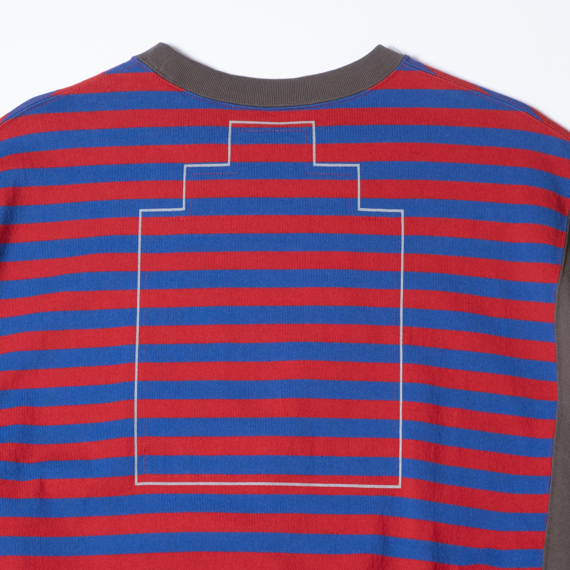 Cav Empt Side Colour Stripe Light Crew Neck Sweatshirt - Red - Image 6