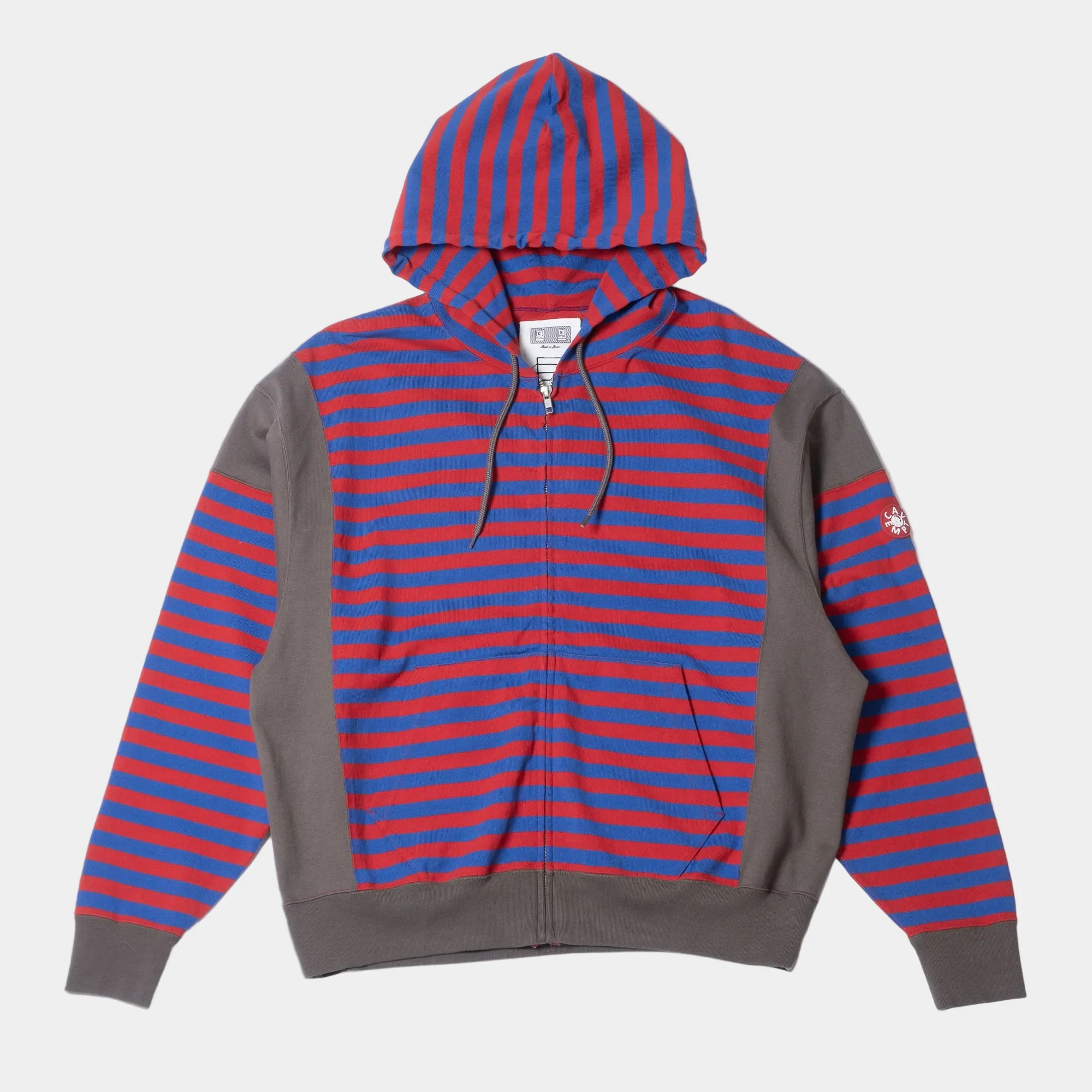 Cav Empt Side Colour Stripe Light Zip Hoody - Red