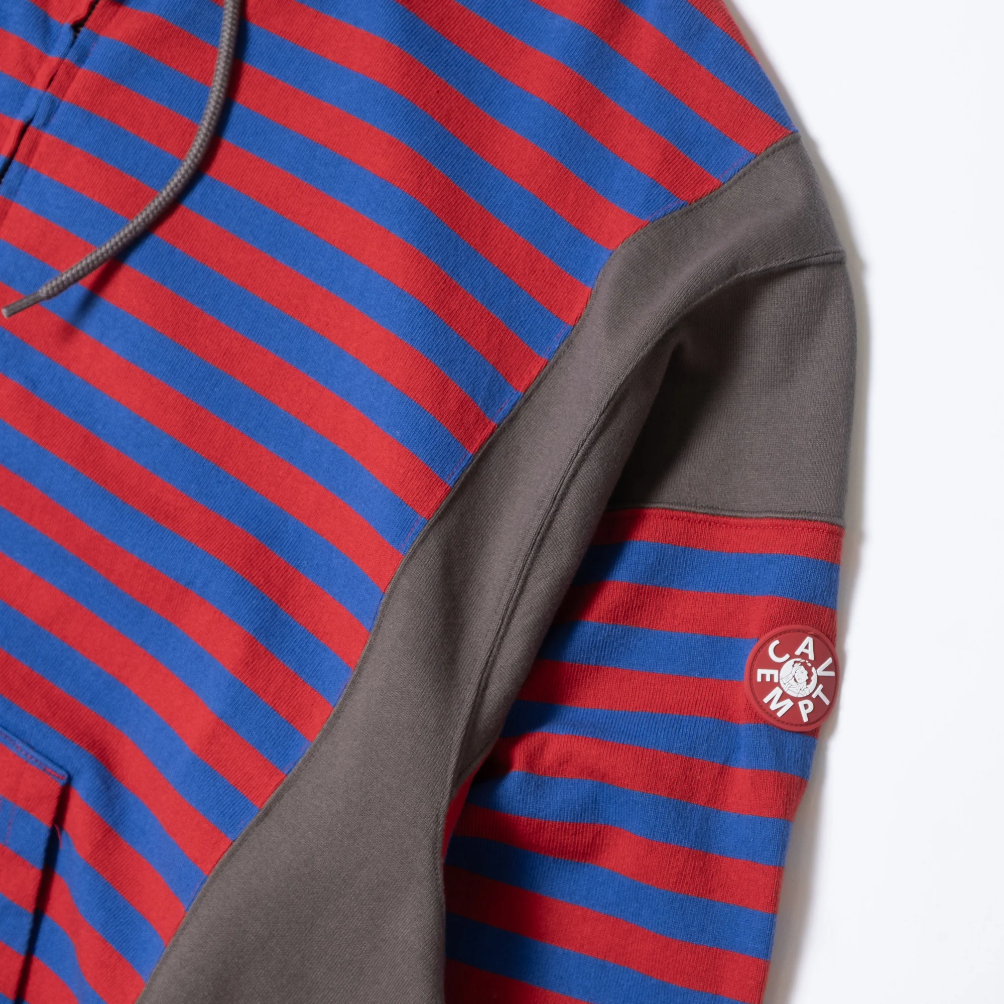 Cav Empt Side Colour Stripe Light Zip Hoody - Red - Image 4