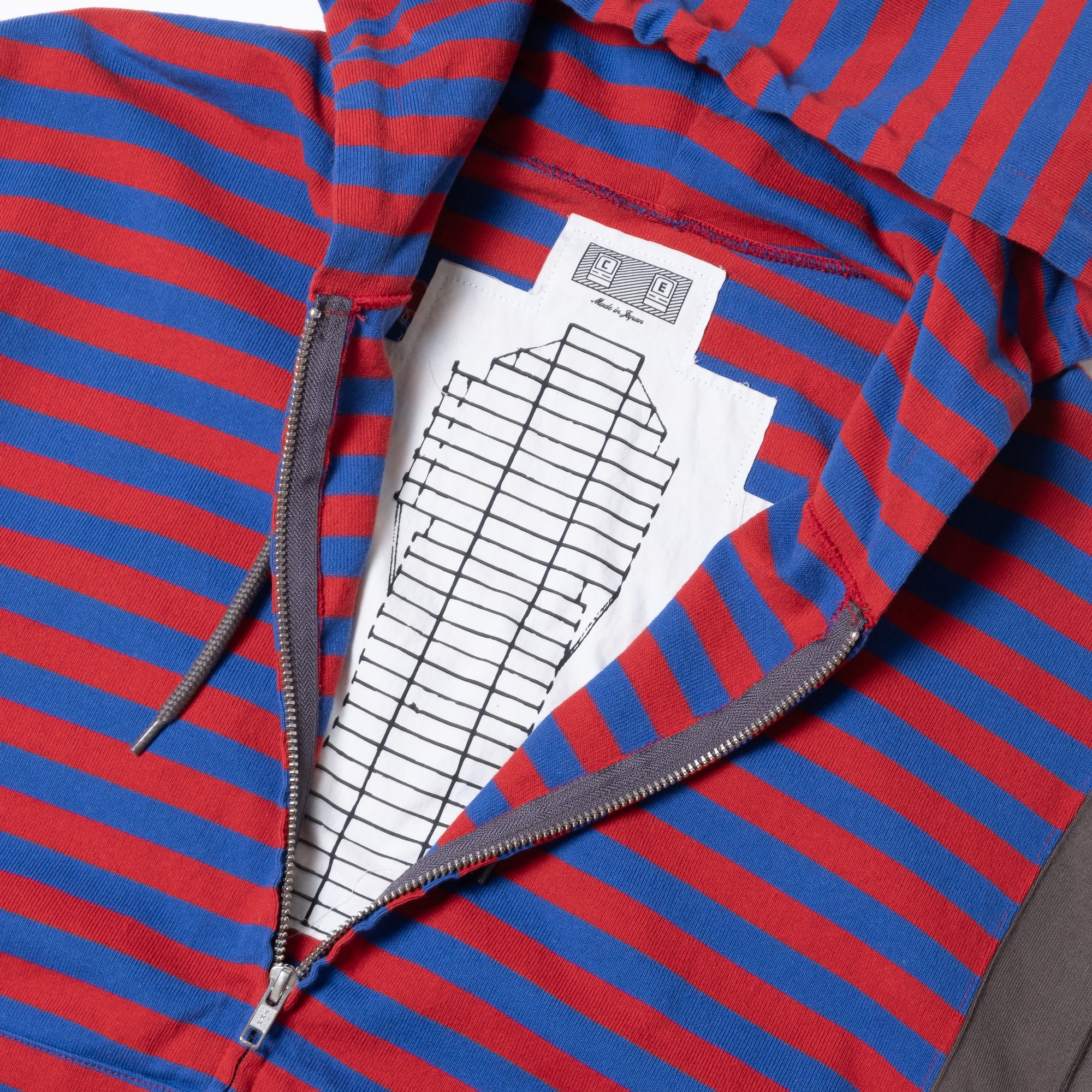 Cav Empt Side Colour Stripe Light Zip Hoody - Red - Image 6