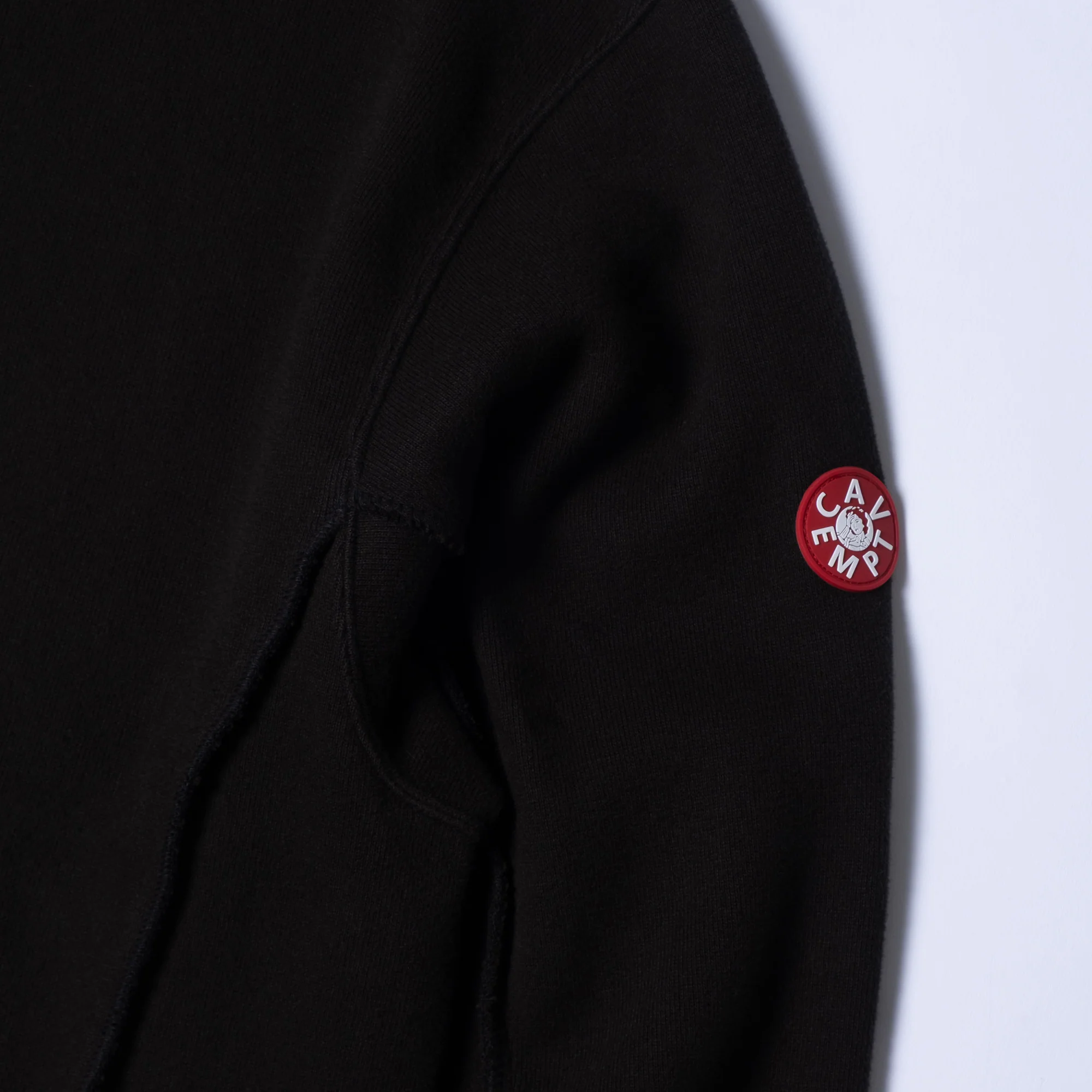 Cav Empt Side Seam DBL Knit Long Sleeve Top - Black - Image 3