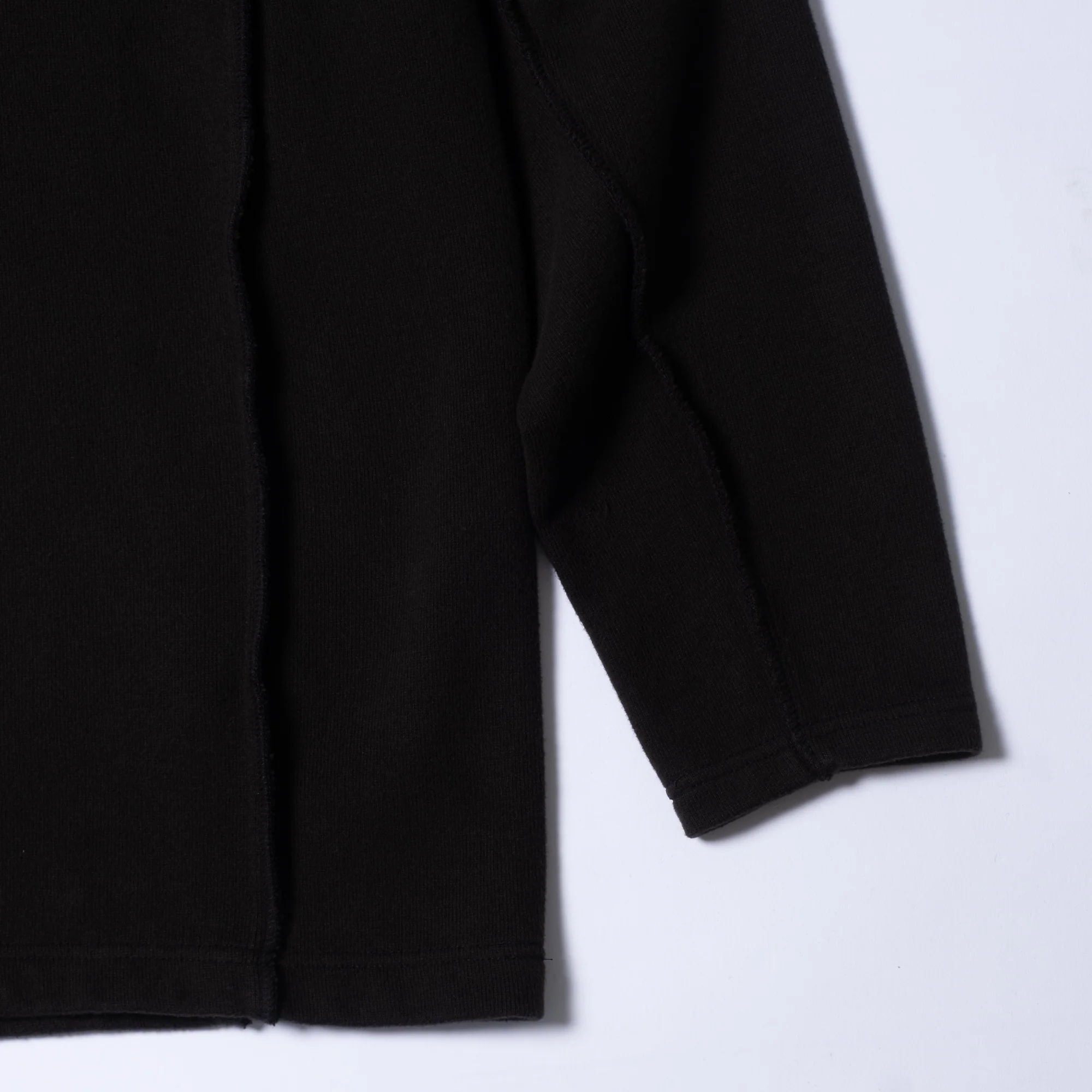 Cav Empt Side Seam DBL Knit Long Sleeve Top - Black - Image 4
