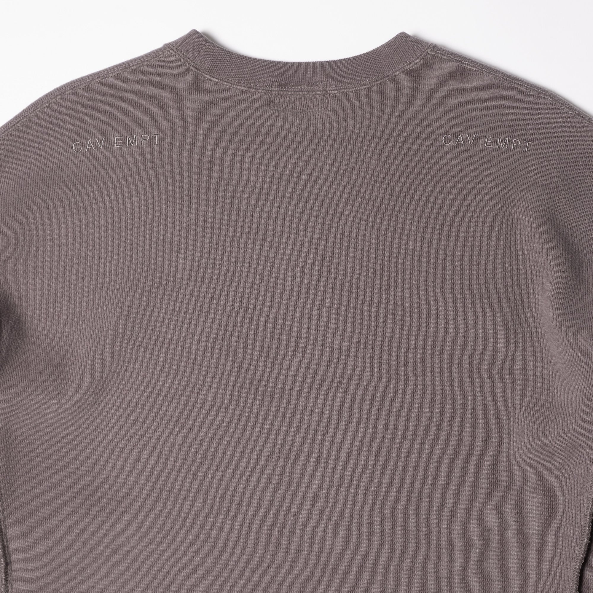 Cav Empt Side Seam DBL Knit Long Sleeve Top - Khaki - Image 5