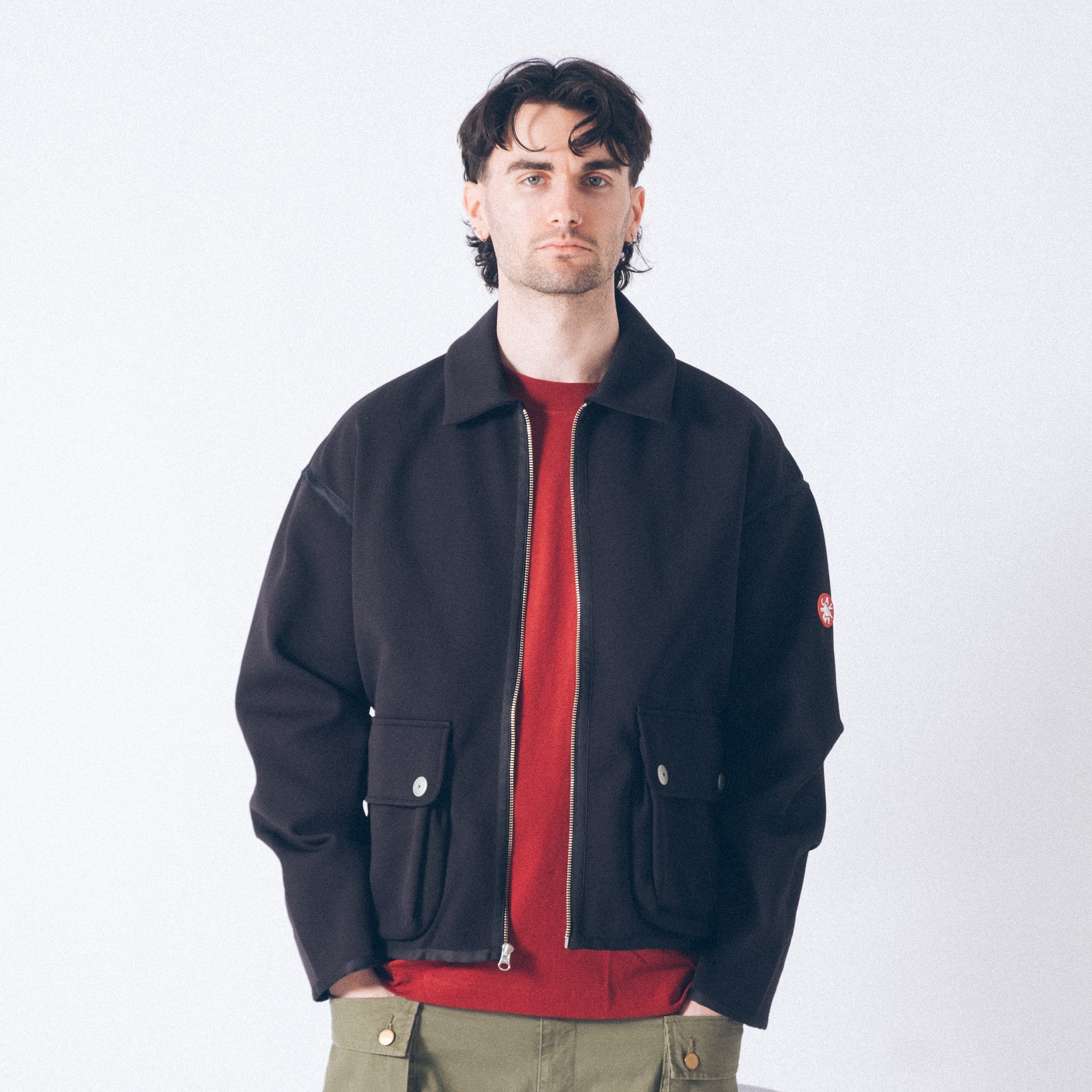 Cav Empt Smooth Zip Up - Black - Image 10