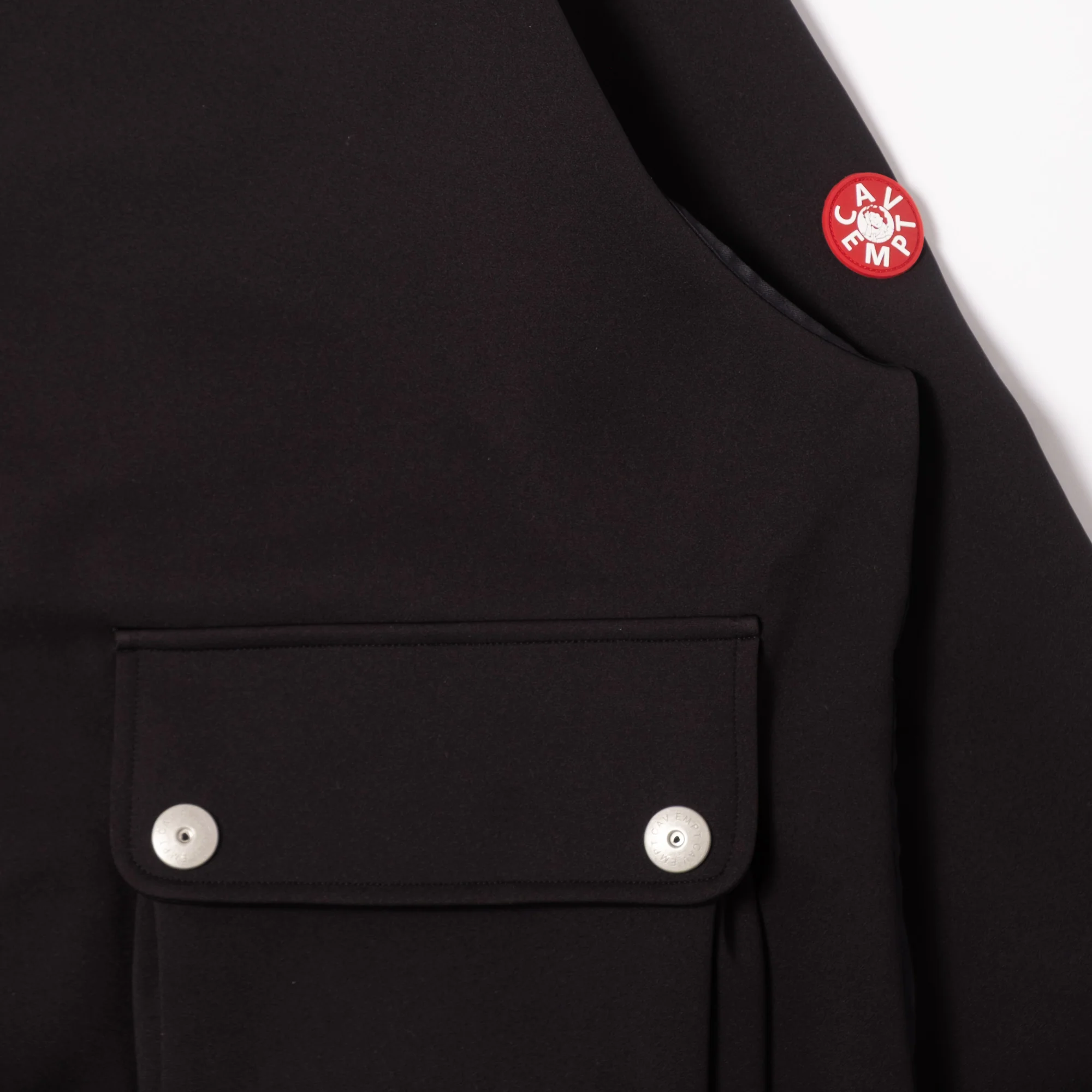 Cav Empt Smooth Zip Up - Black - Image 3