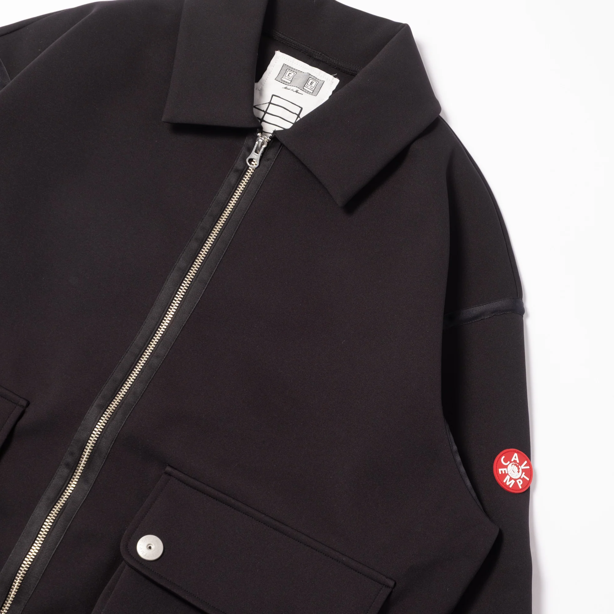 Cav Empt Smooth Zip Up - Black - Image 5