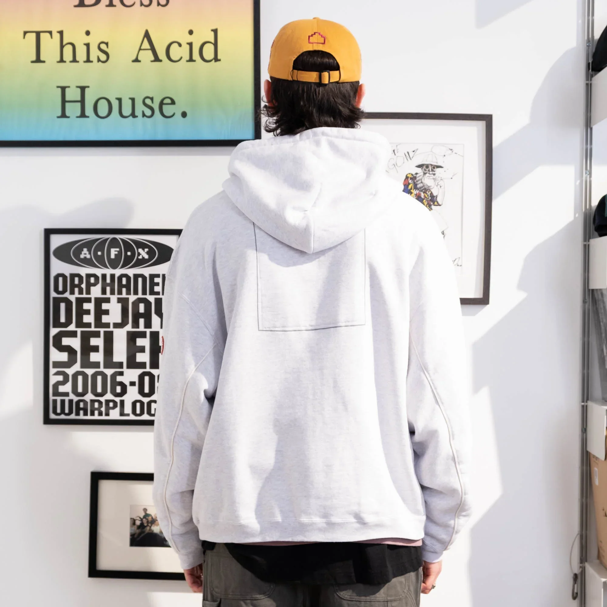 Cav Empt Soild Loose Zip Hoody - Grey - Image 9