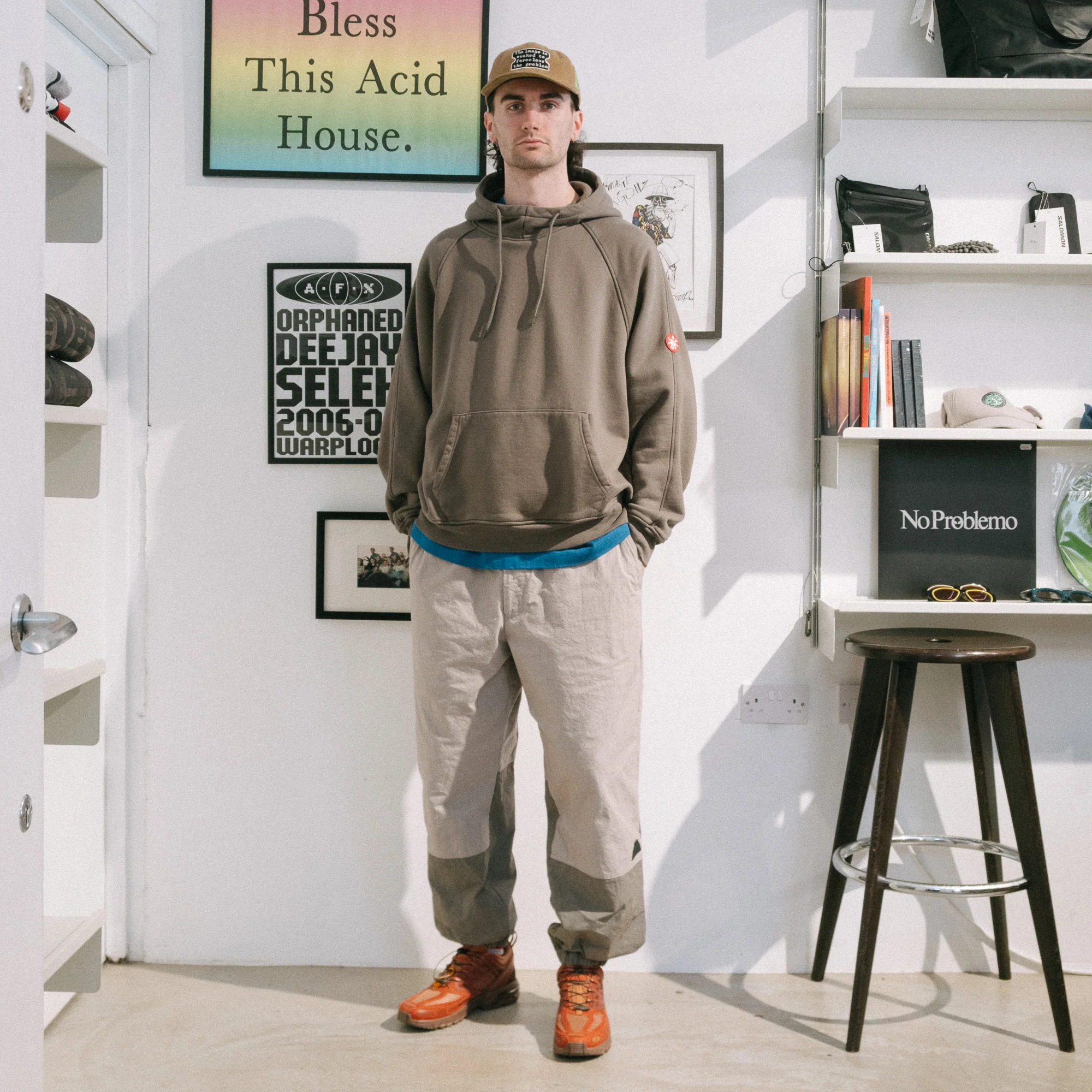 Cav Empt Solid Big Heavy Hoody - Khaki - Image 10