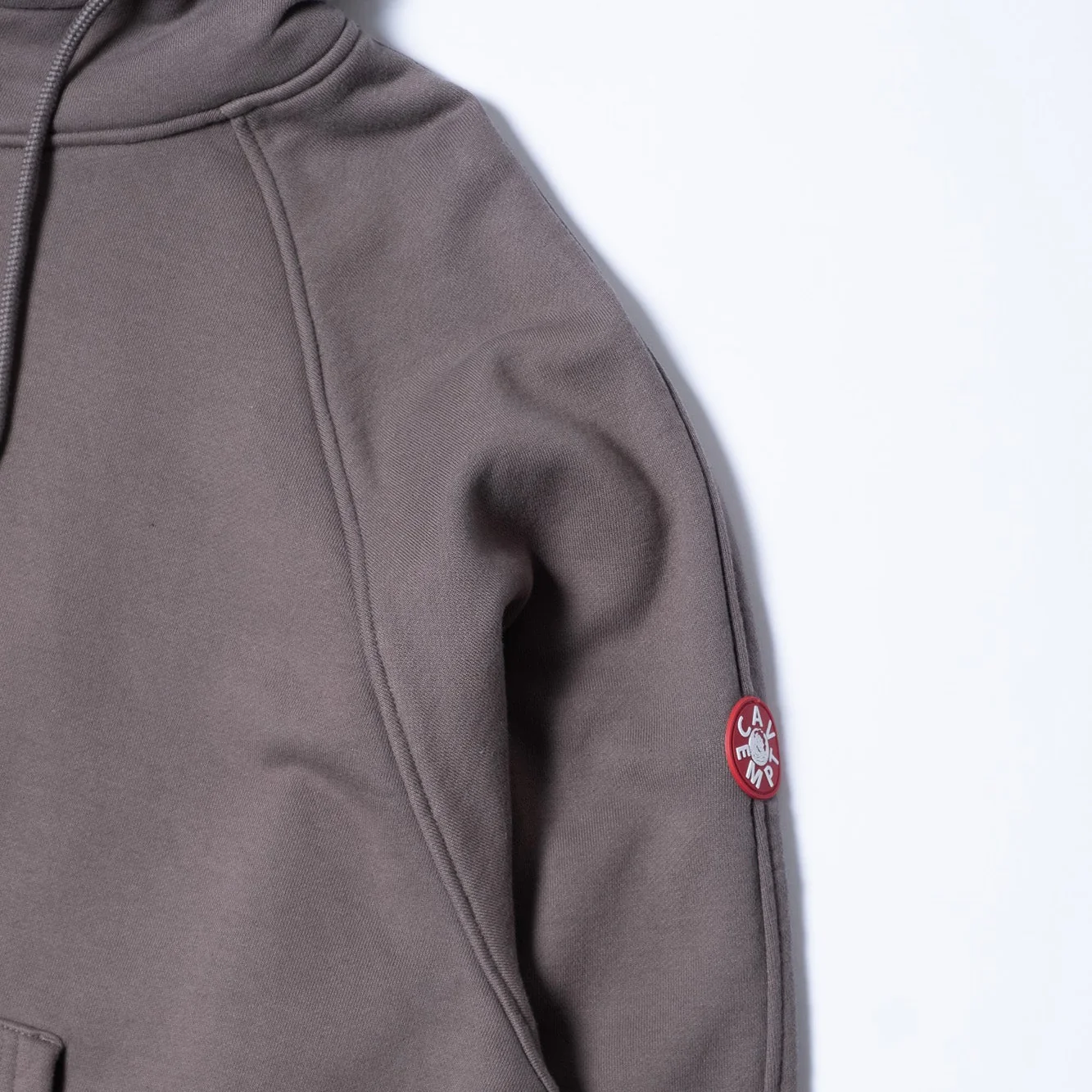 Cav Empt Solid Big Heavy Hoody - Khaki - Image 3