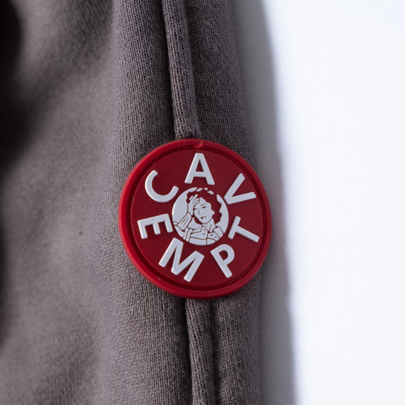 Cav Empt Solid Big Heavy Hoody - Khaki - Image 4