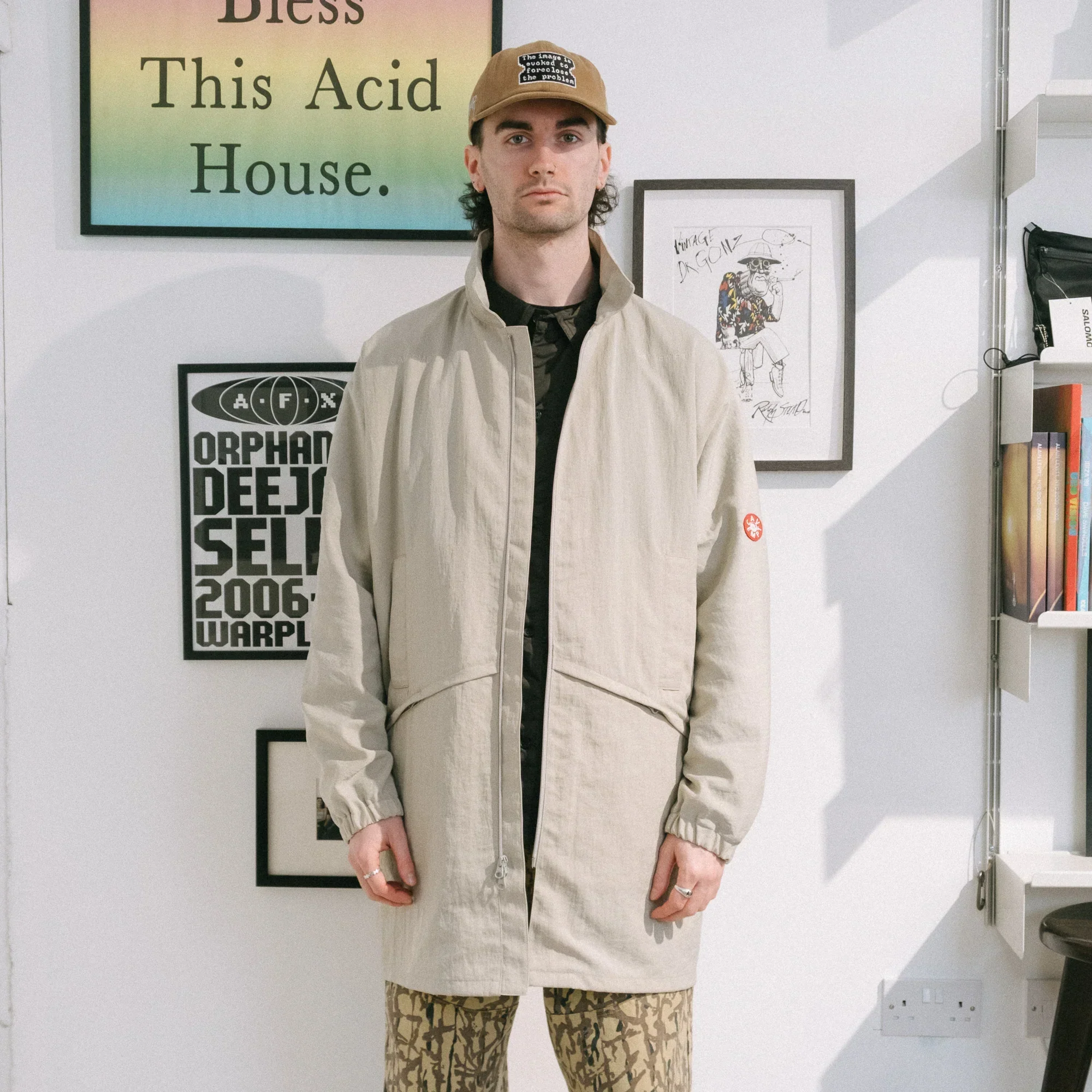 Cav Empt Solid Nylon Wing Coat - Grey - Image 10